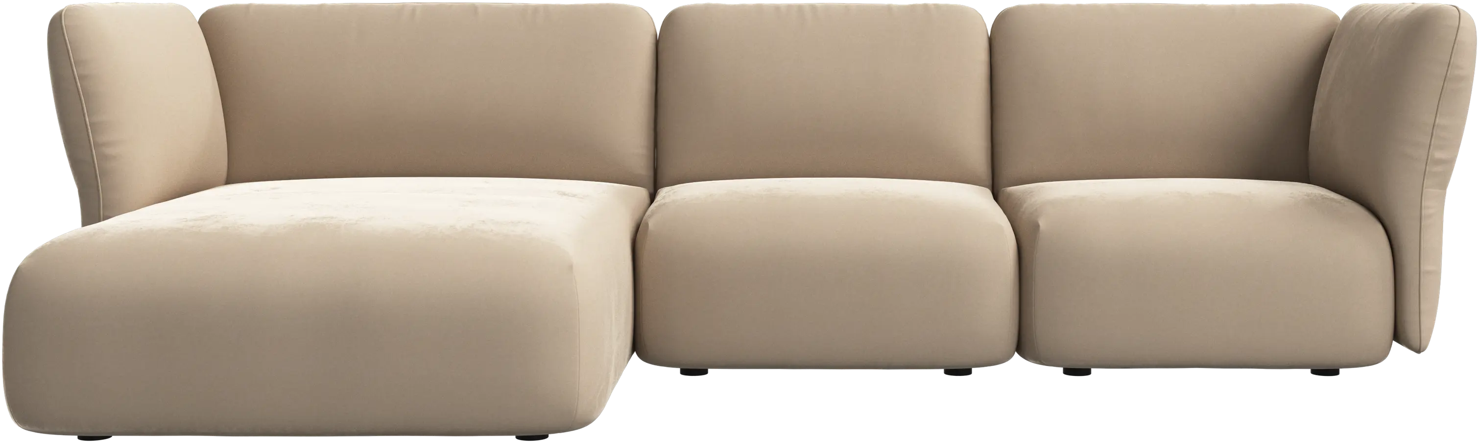 Paraggi 2-seater with chaise longue left