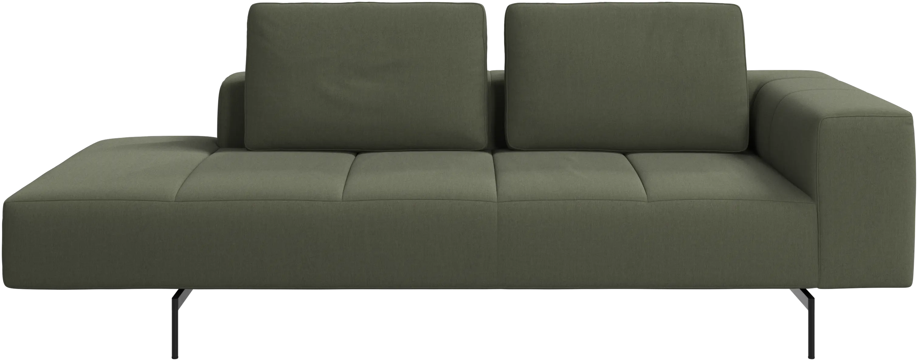 Amsterdam resting module for sofa, armrest right, open end left