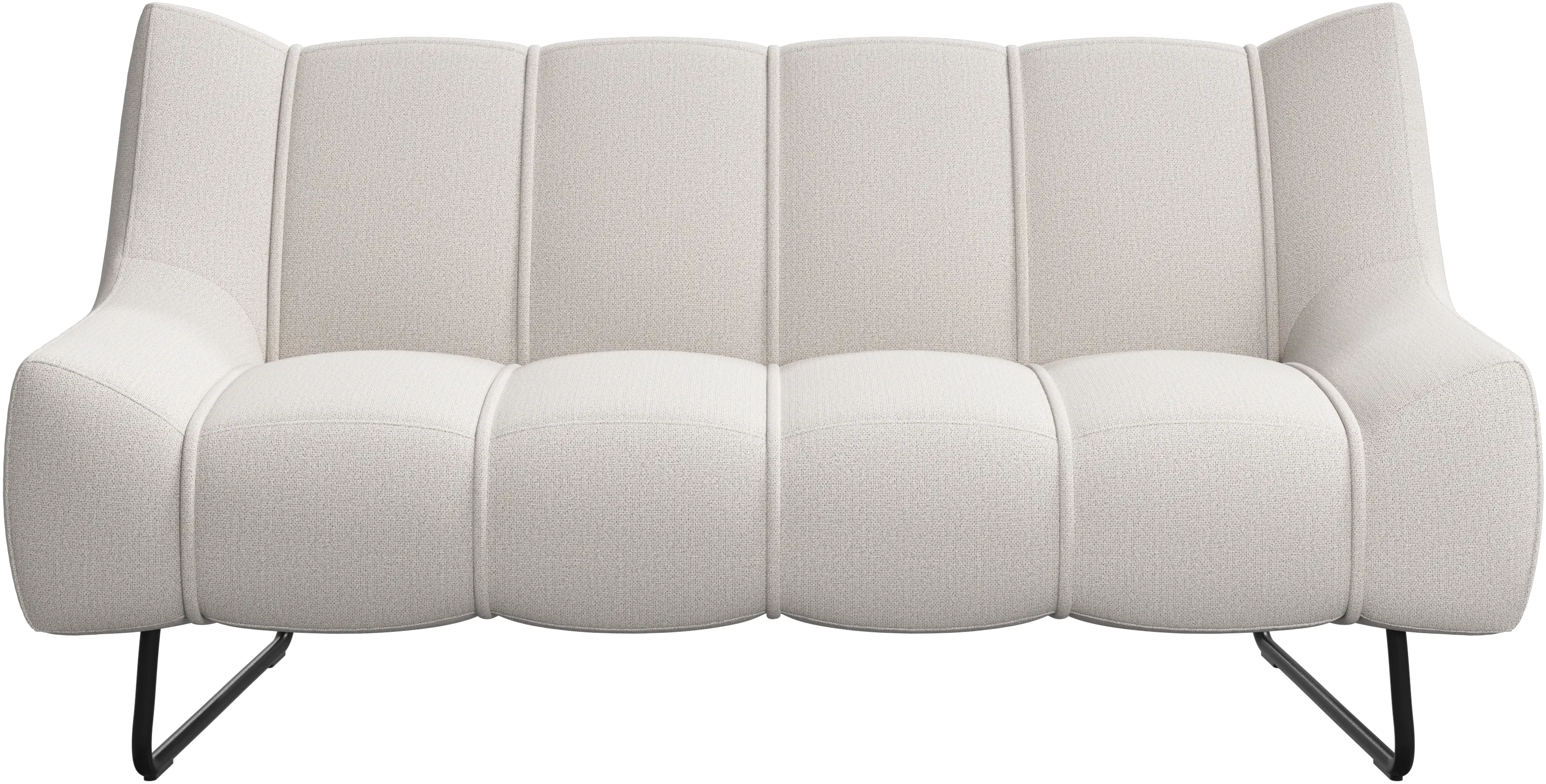 Sofá Nawabari de 2 plazas, patas altas