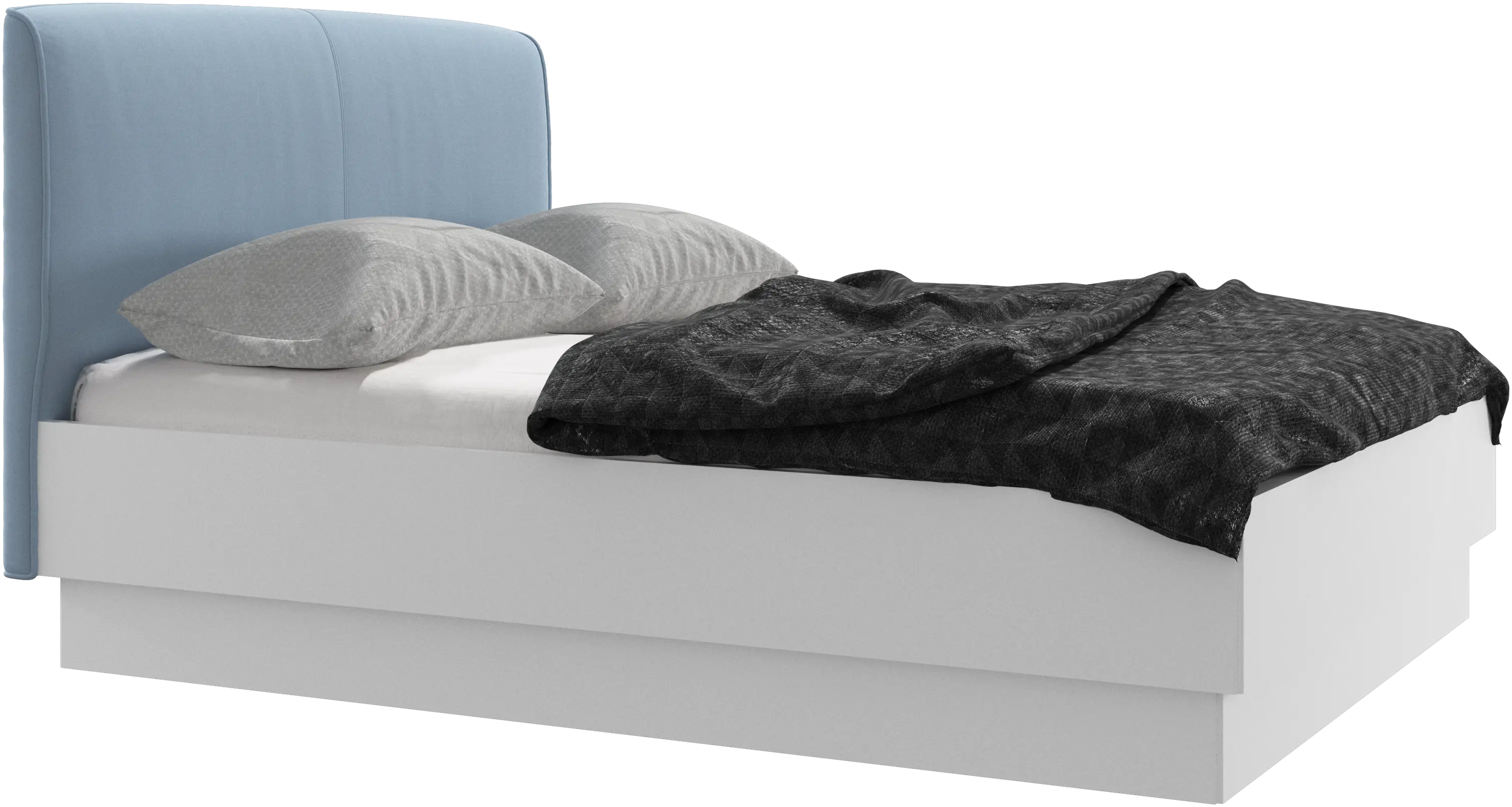 Houston, upholstered bed with storage