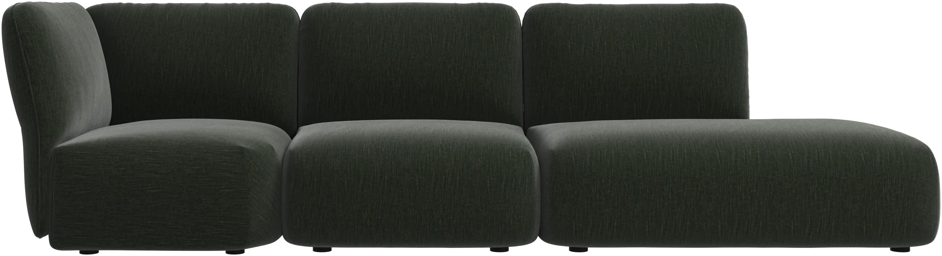 Paraggi sofa with lounging unit left