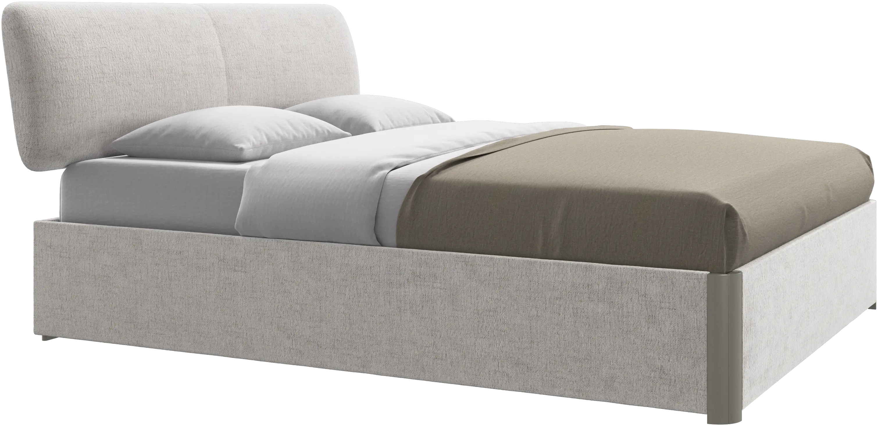 Element bed, bed-mounted headboard, without slats, excl. mattress