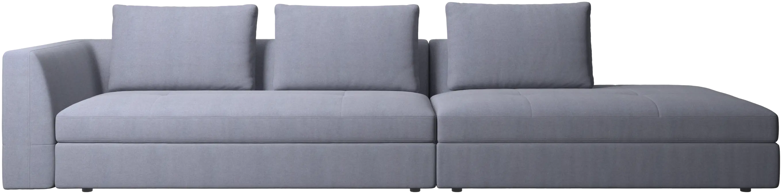 Sofá Bergamo con módulo lounge