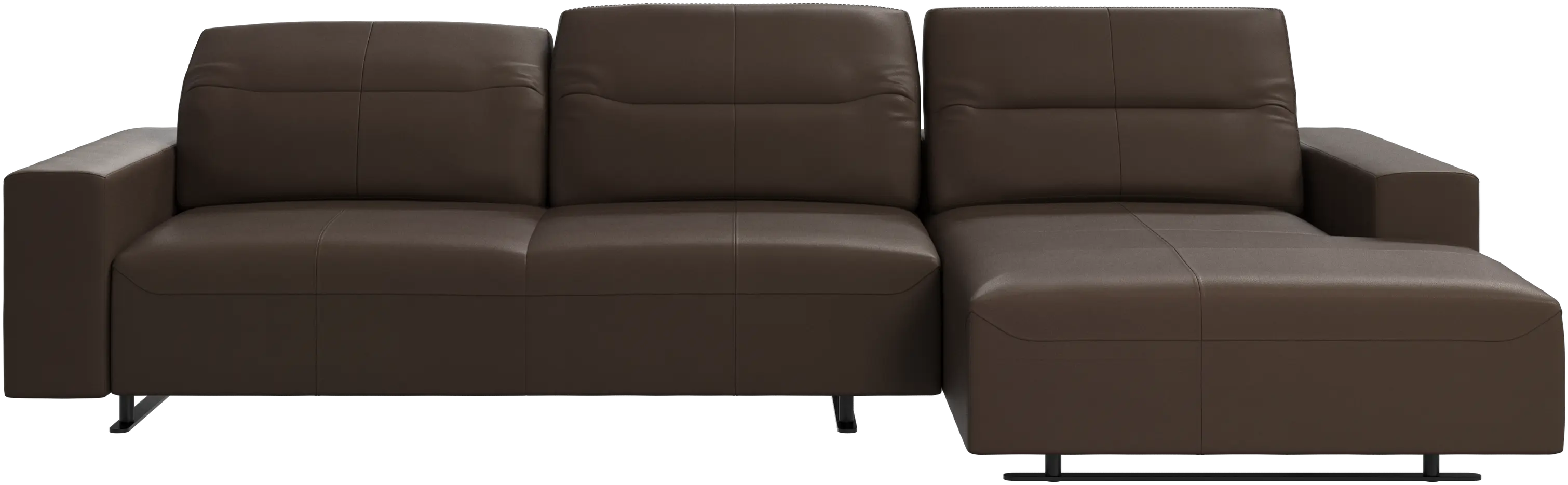 Hampton sofa with adjustable back and resting unit left side