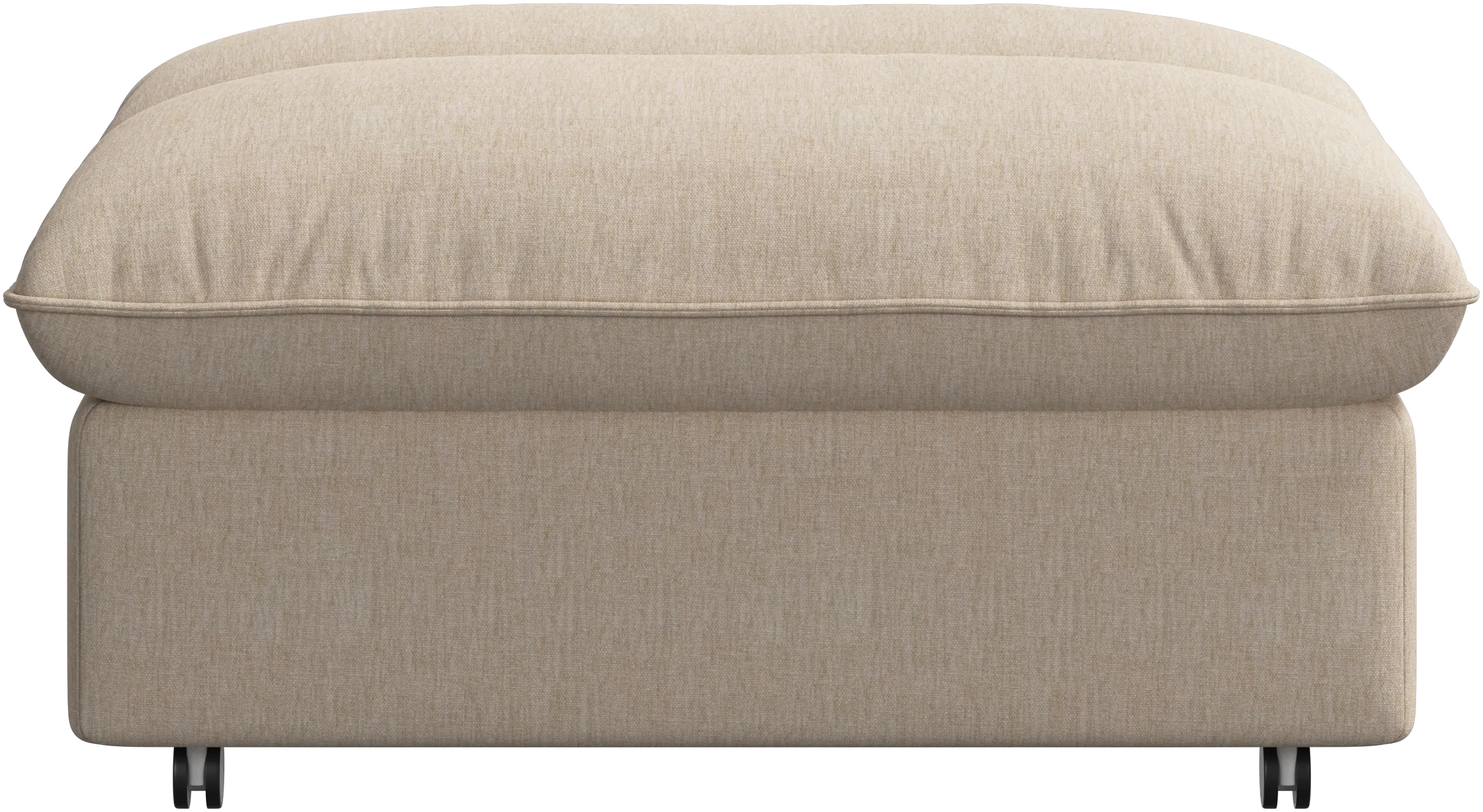 Southampton pouffe on wheels with storage