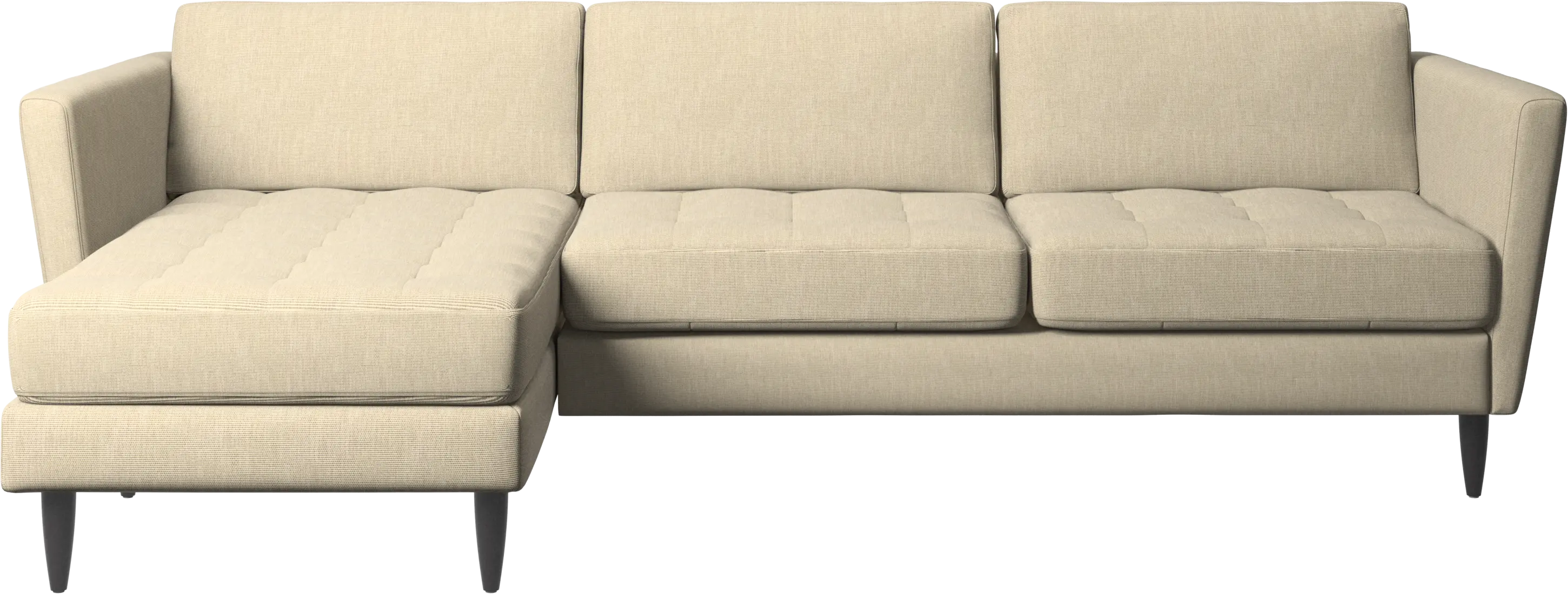 Osaka sofa with resting unit, tufted seat