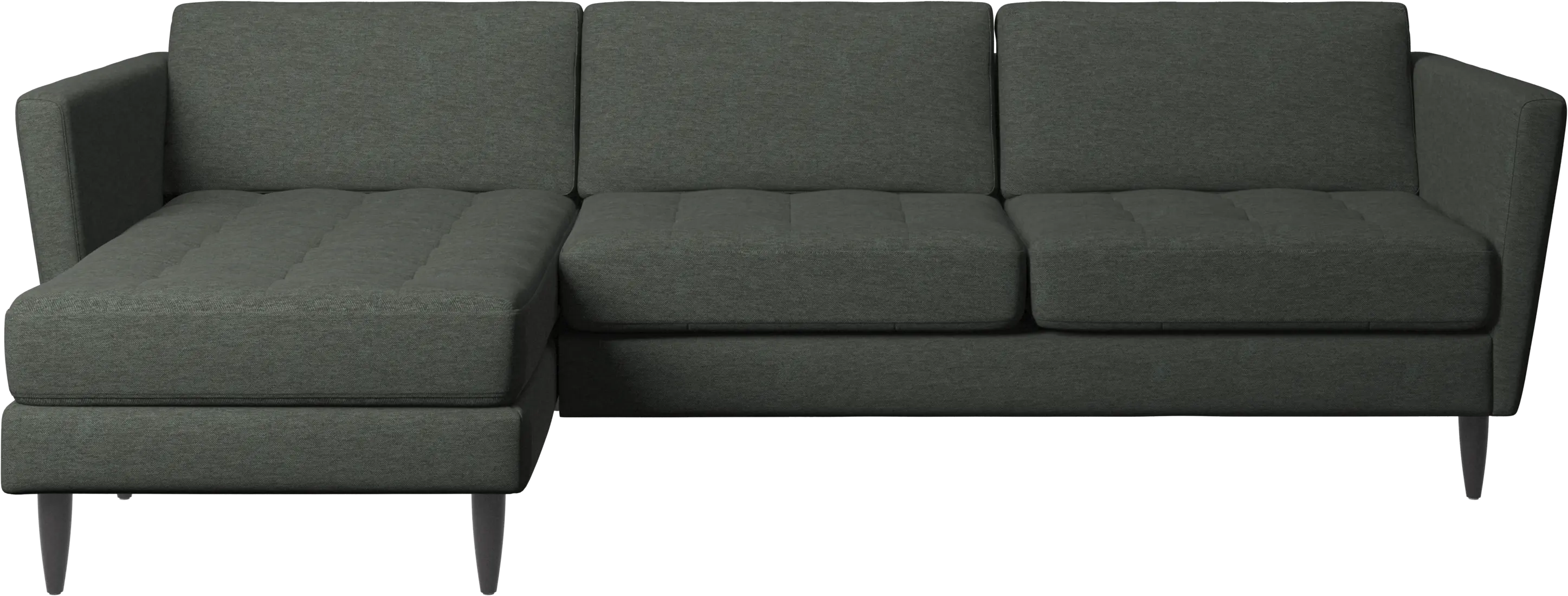 Osaka sofa with resting unit, tufted seat