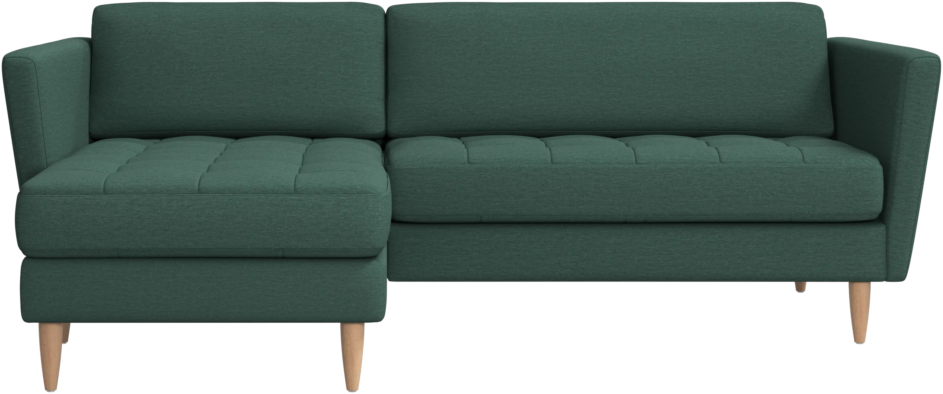 Osaka sofa with resting unit, tufted seat