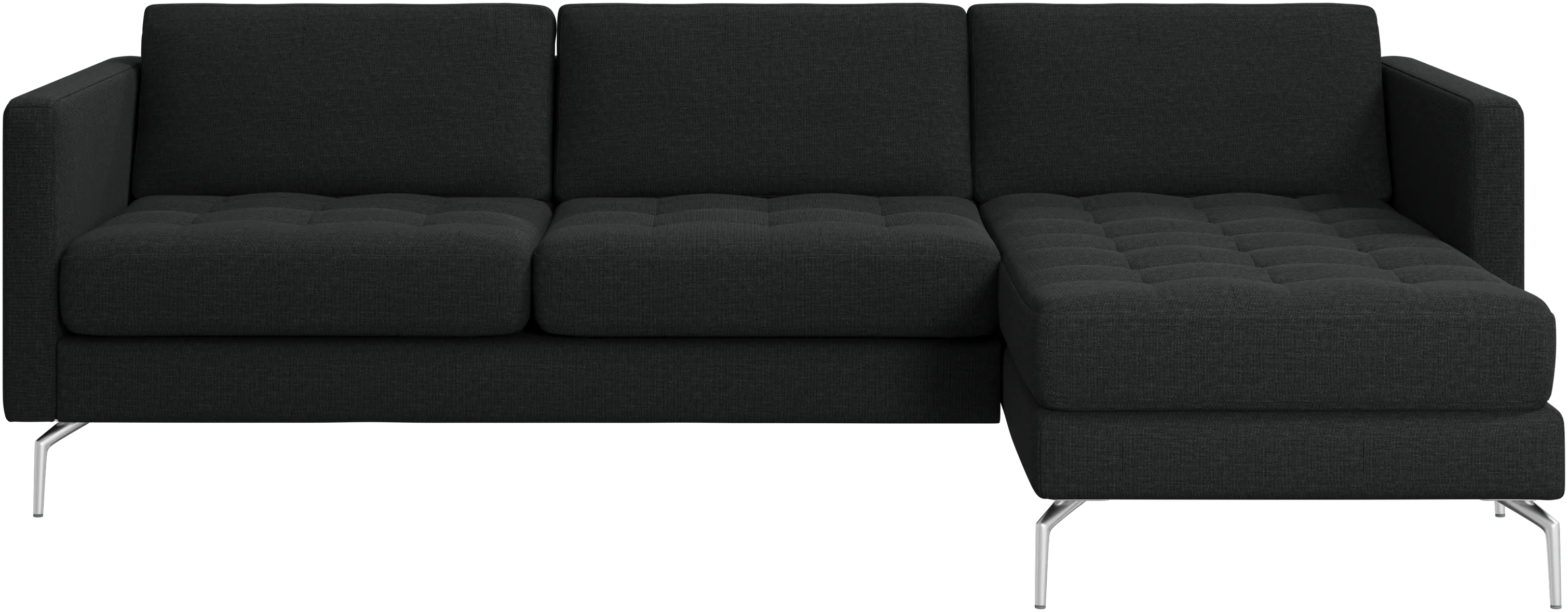 Osaka sofa with resting unit, tufted seat