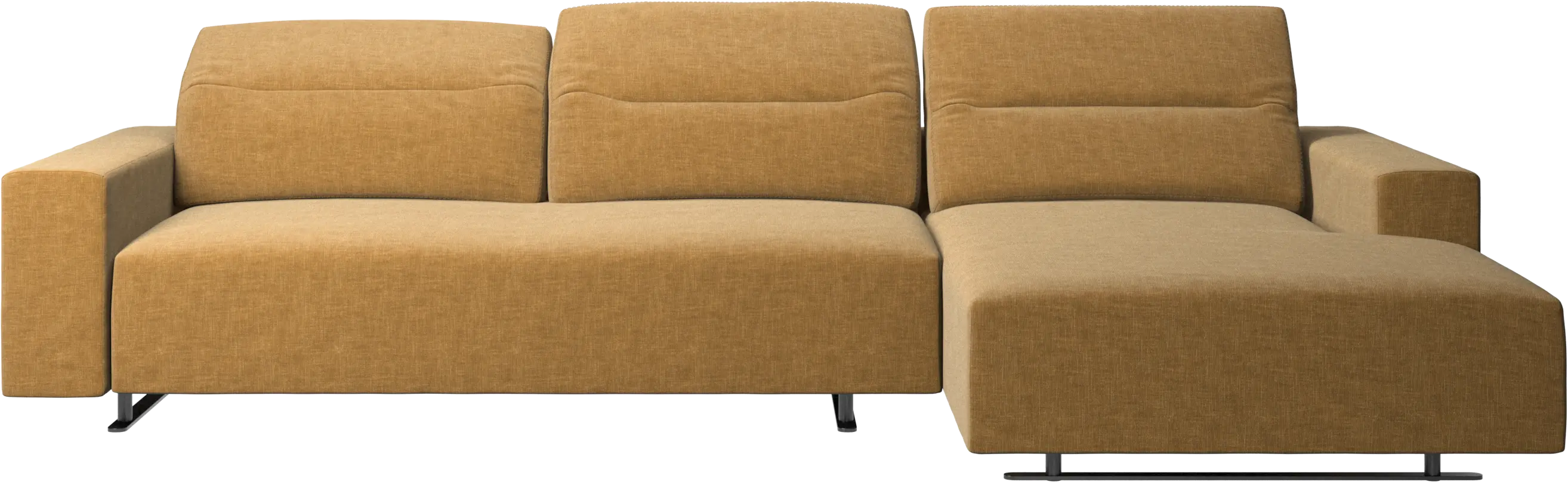 Hampton sofa med justerbar ryg og lounge modul venstre side
