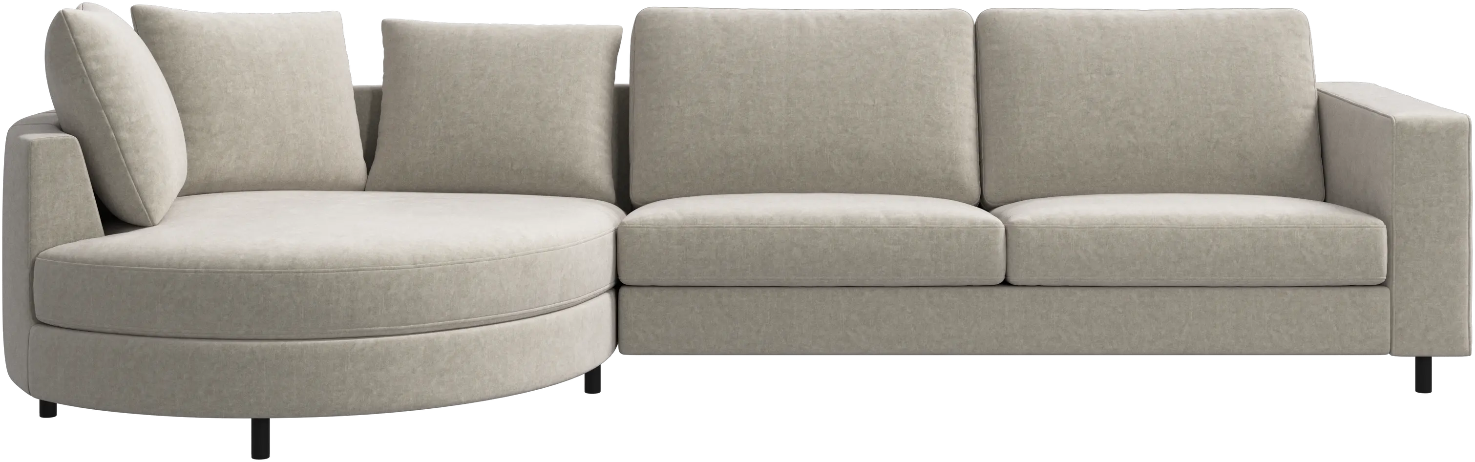 Sofá Indivi con módulo chaise-longue a la izquierda
