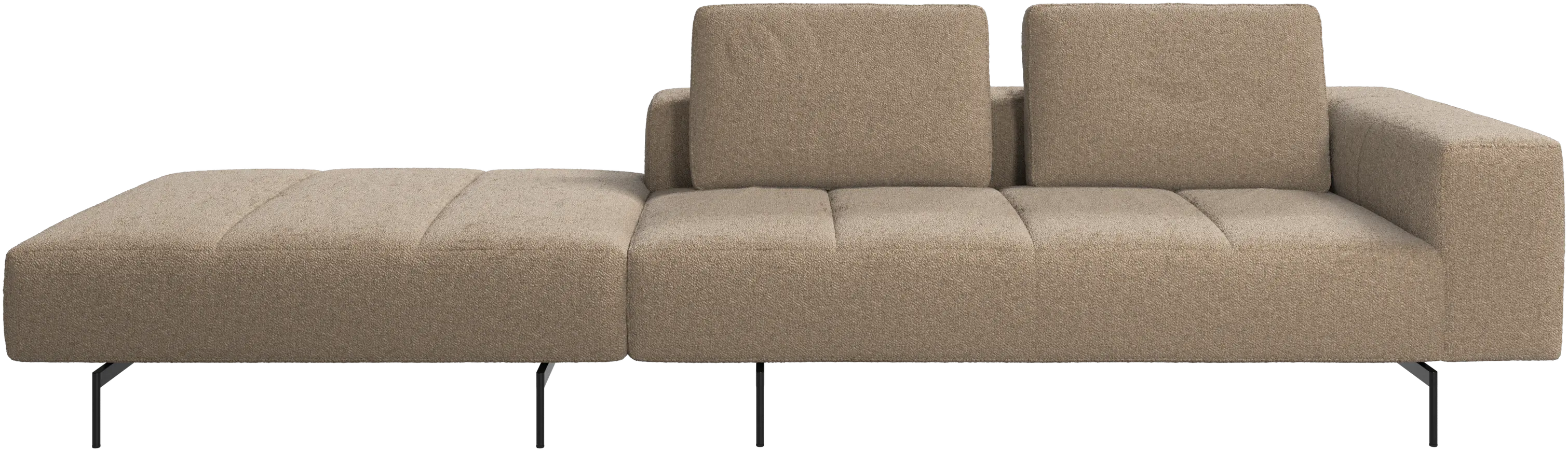 Amsterdam sofa with footstool on left side