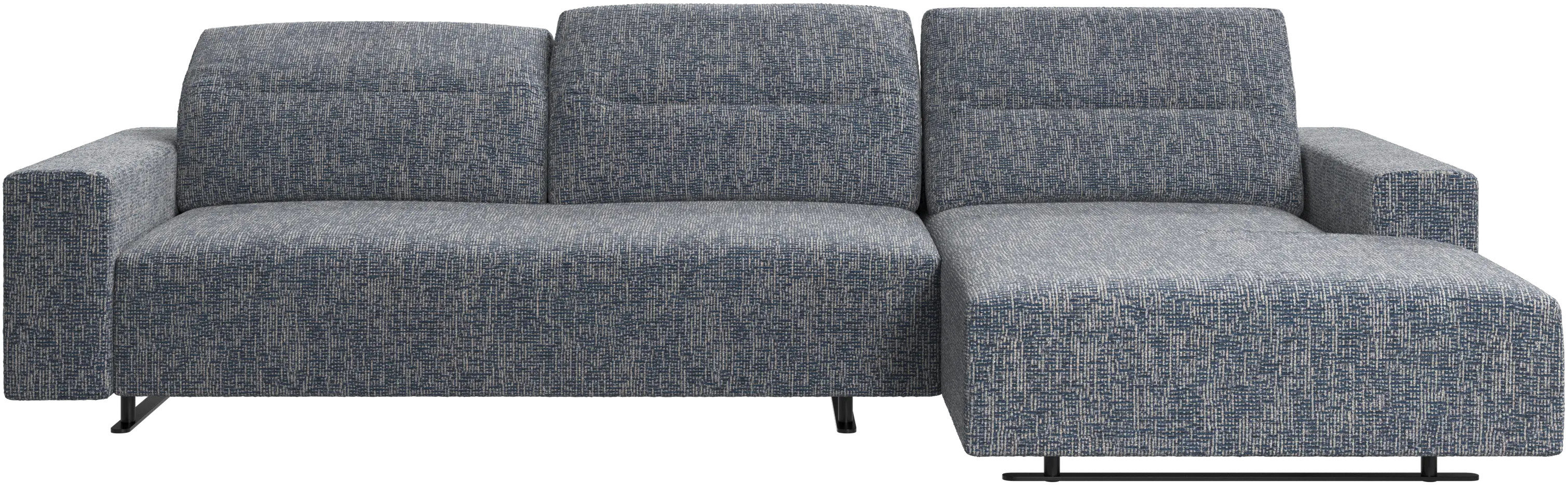 Hampton sofa with adjustable back and resting unit right side