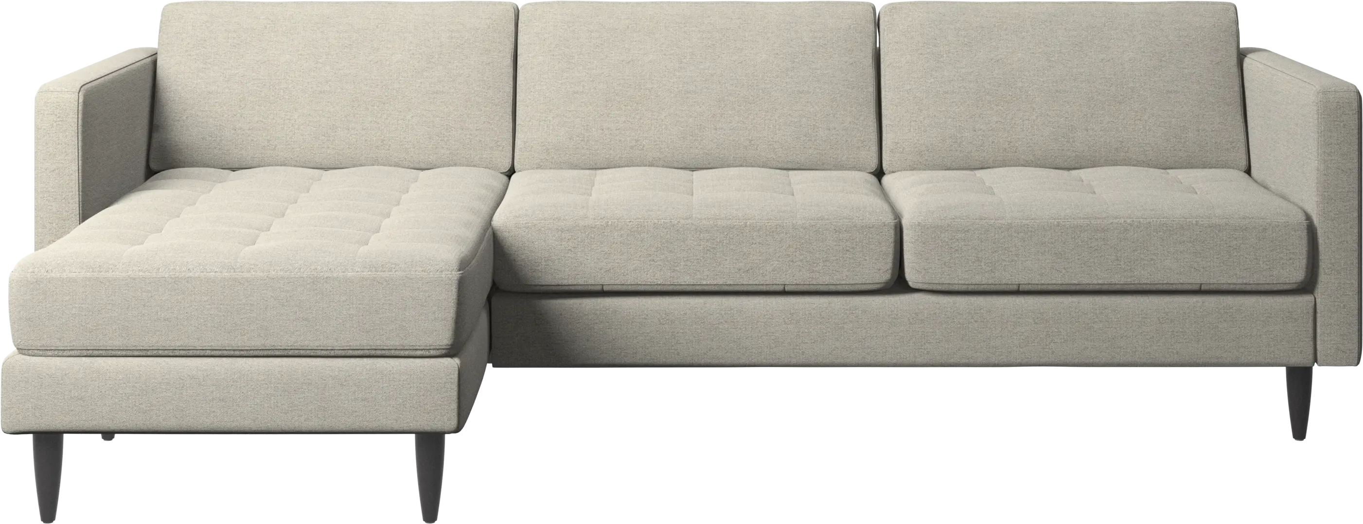 Osaka sofa with resting unit, tufted seat