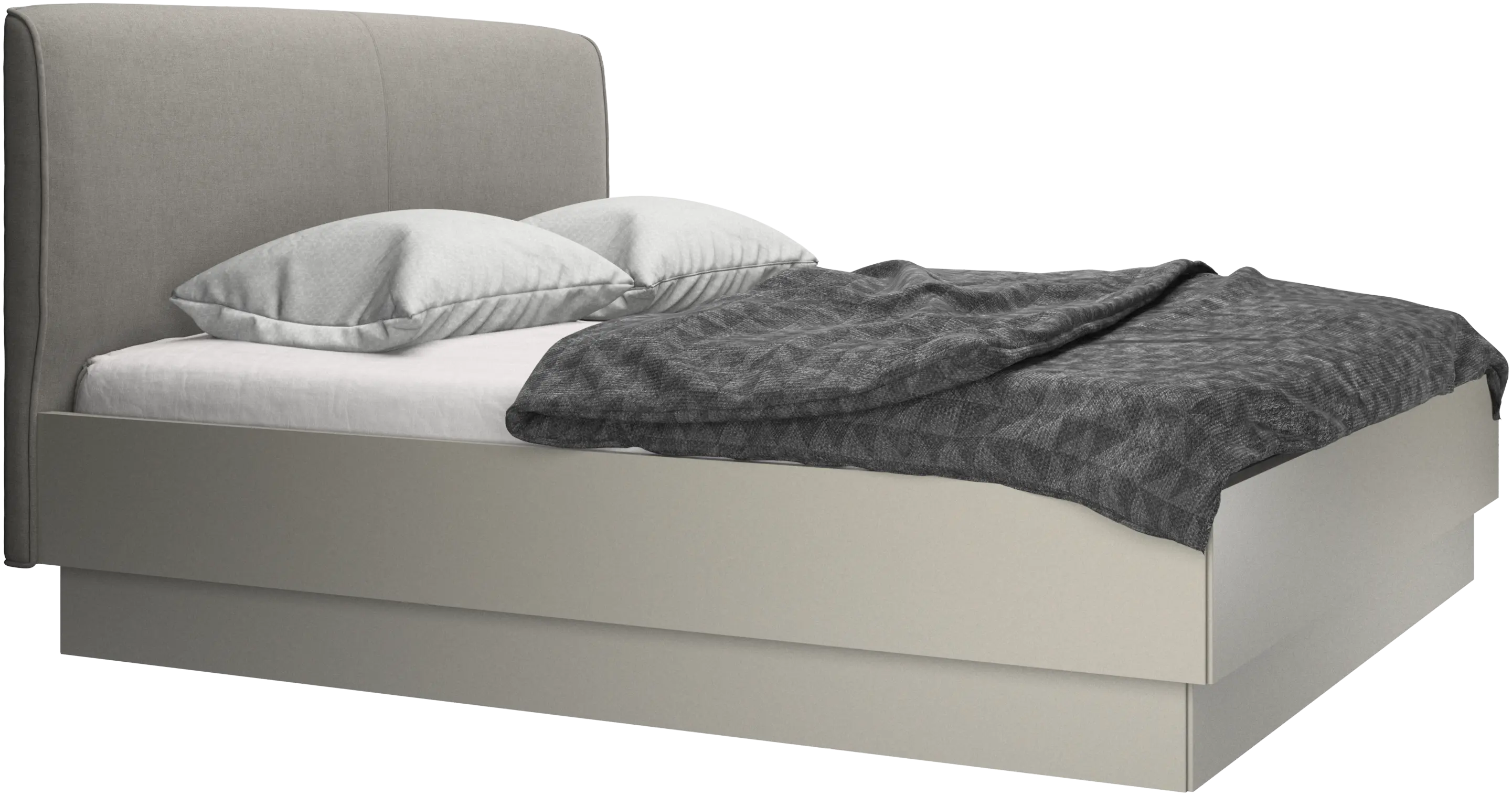 Houston, upholstered bed with storage