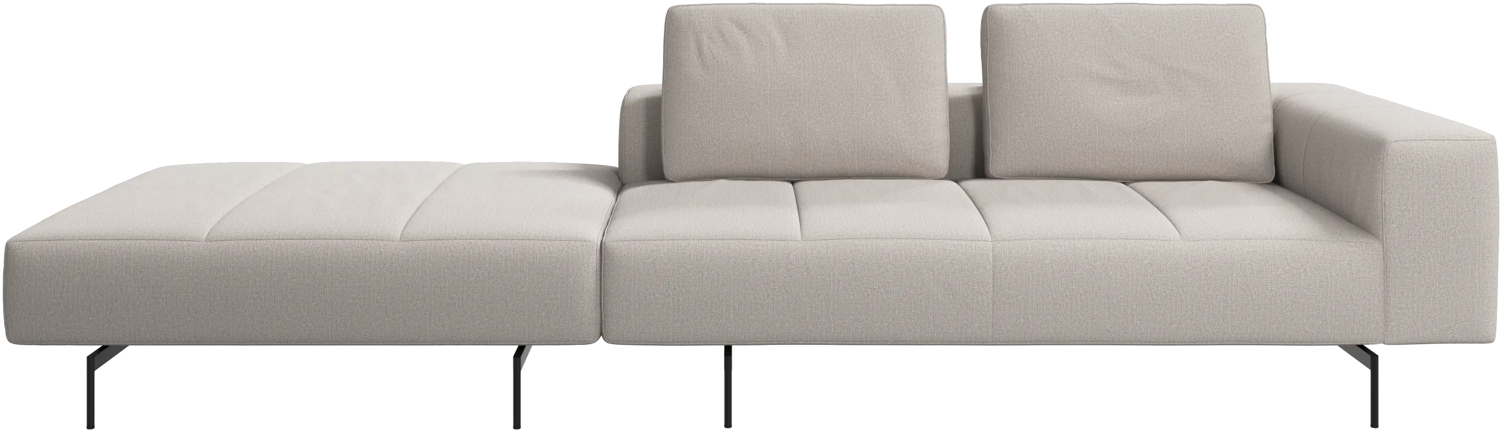Amsterdam sofa with footstool on left side