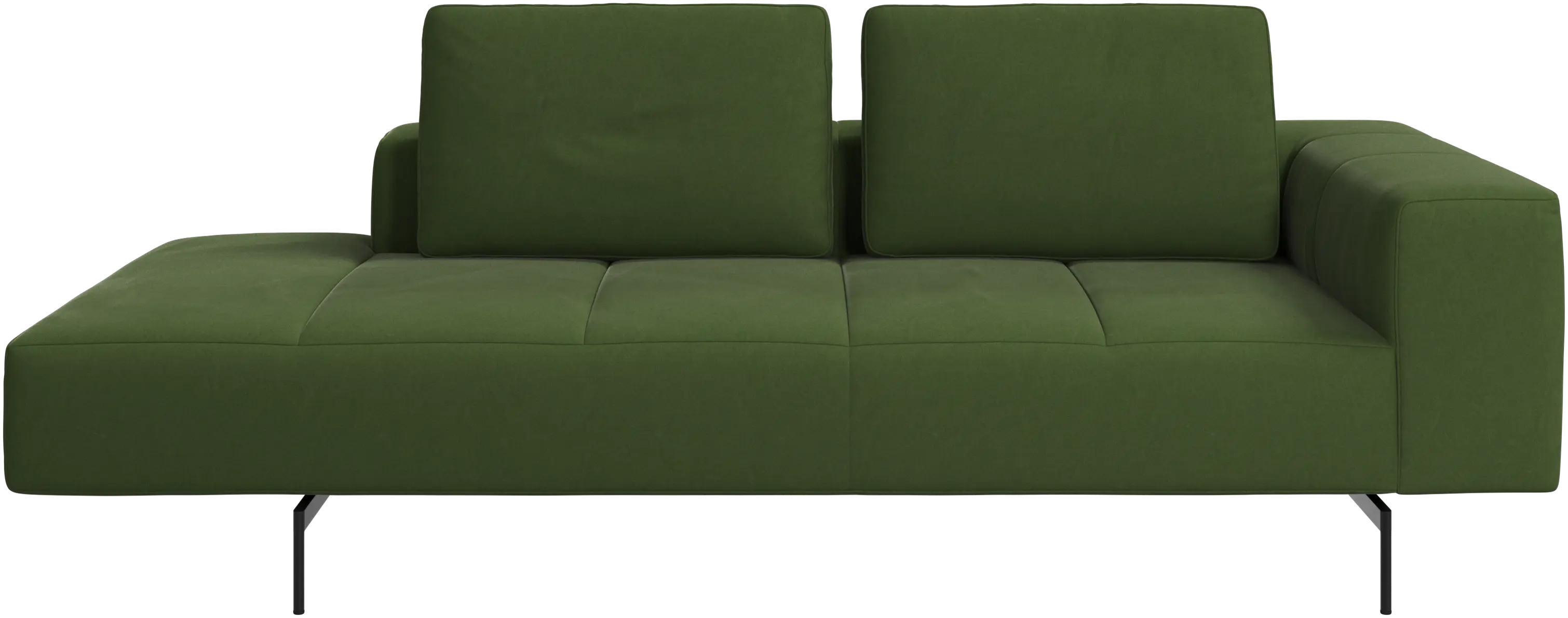 Amsterdam resting module for sofa, armrest right, open end left