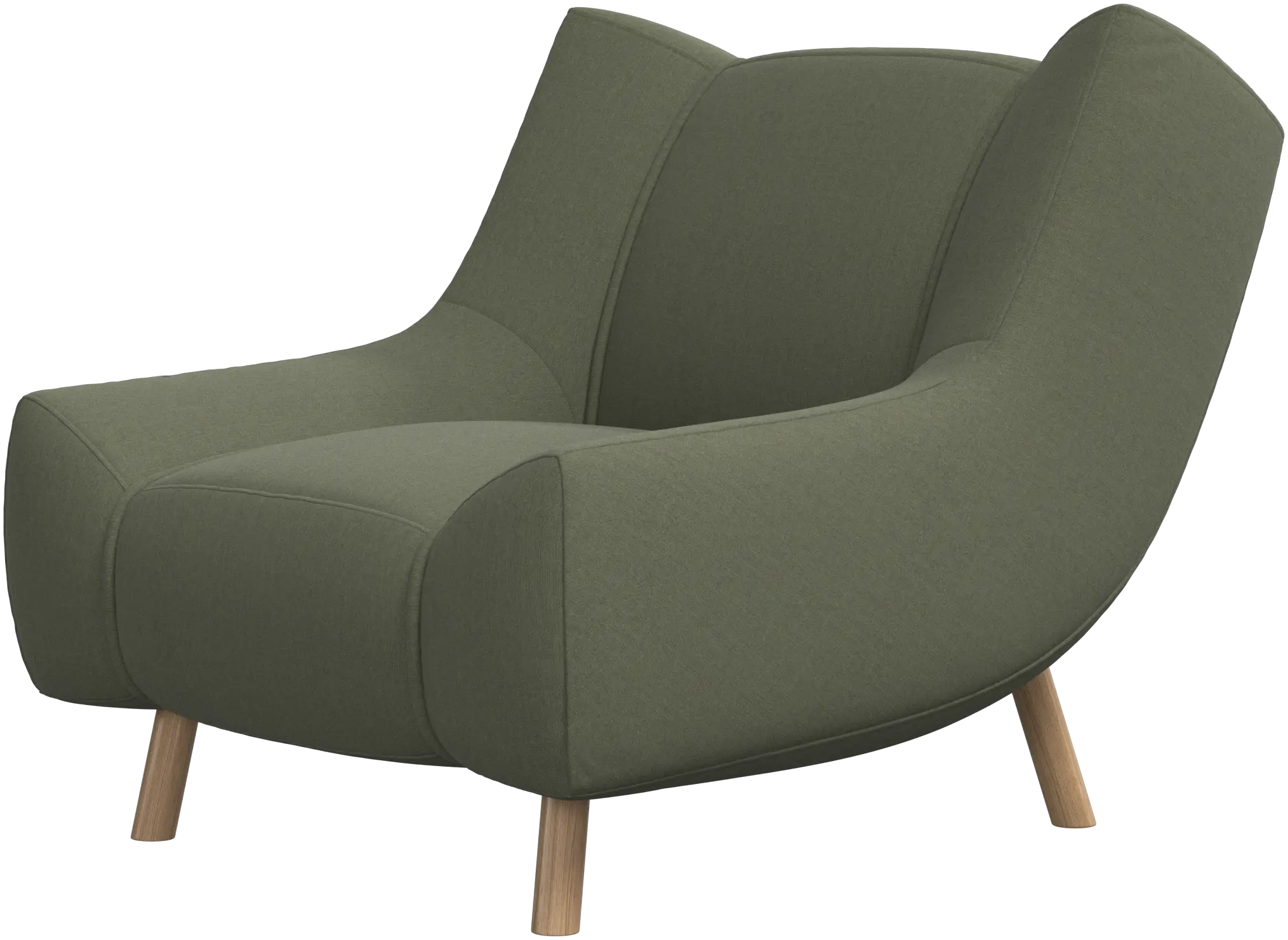 Chaise Nawabari, jambe en bois