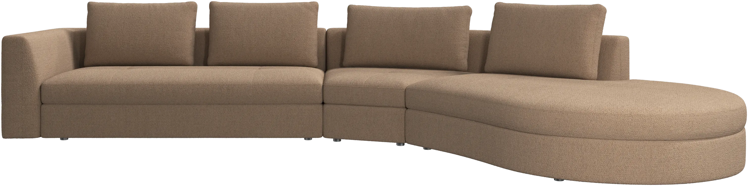 Canapé Bergamo avec module lounging,droite