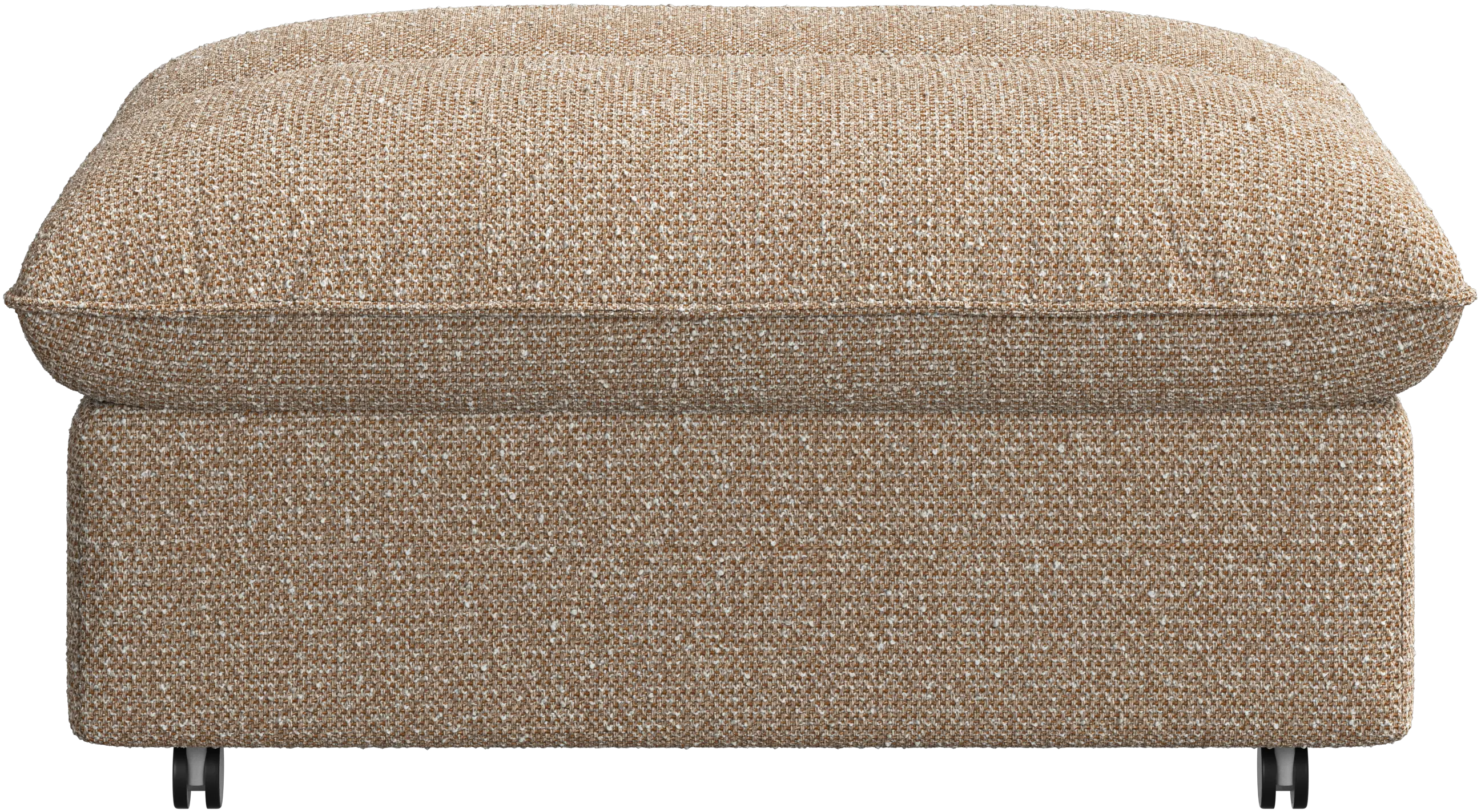 Southampton pouf on wheels with storage