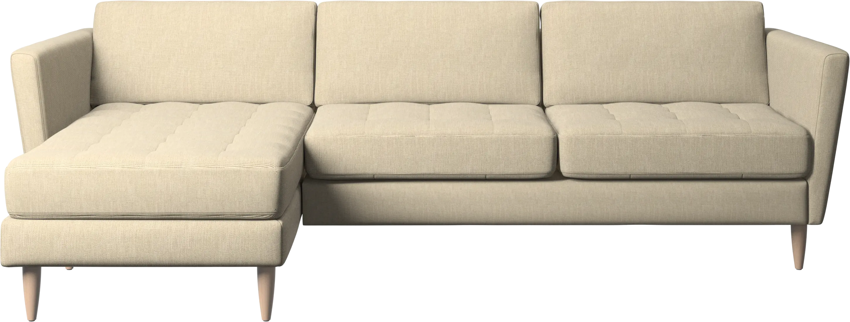 Osaka sofa with resting unit, tufted seat