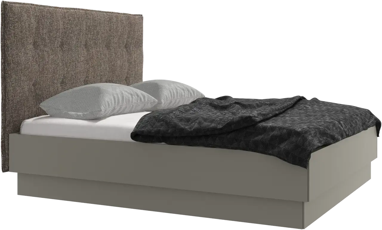 Lit Lugano avec rangement intégré, sommier inclus, hors matelas -20%