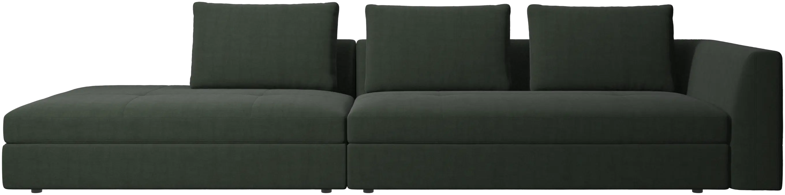 Bergamo sofa with lounging unit