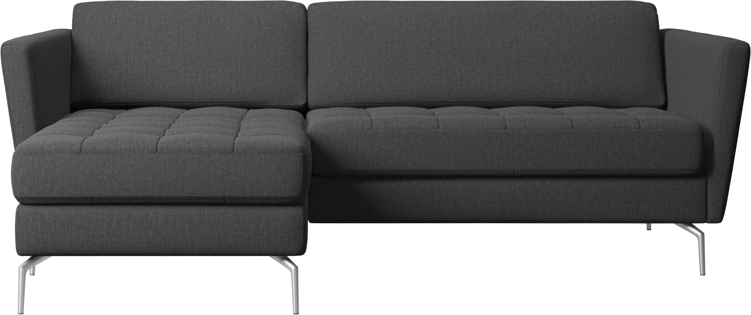 Osaka sofa with resting unit, tufted seat