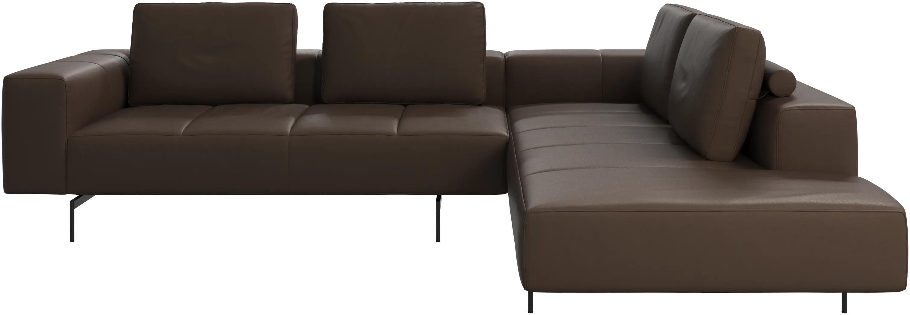 Amsterdam corner sofa with lounging unit