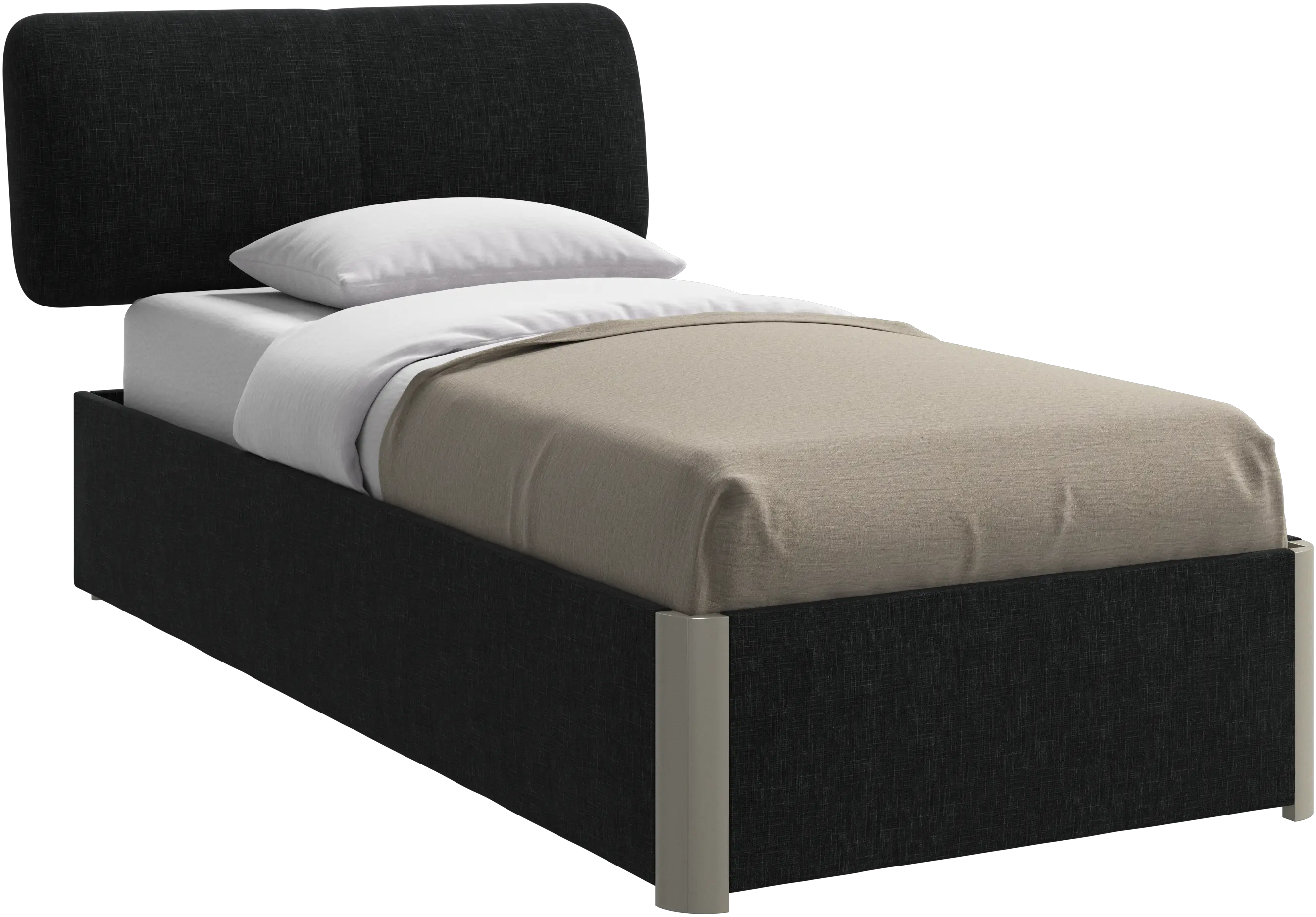 Element bed, bed-mounted headboard, without slats, excl. mattress
