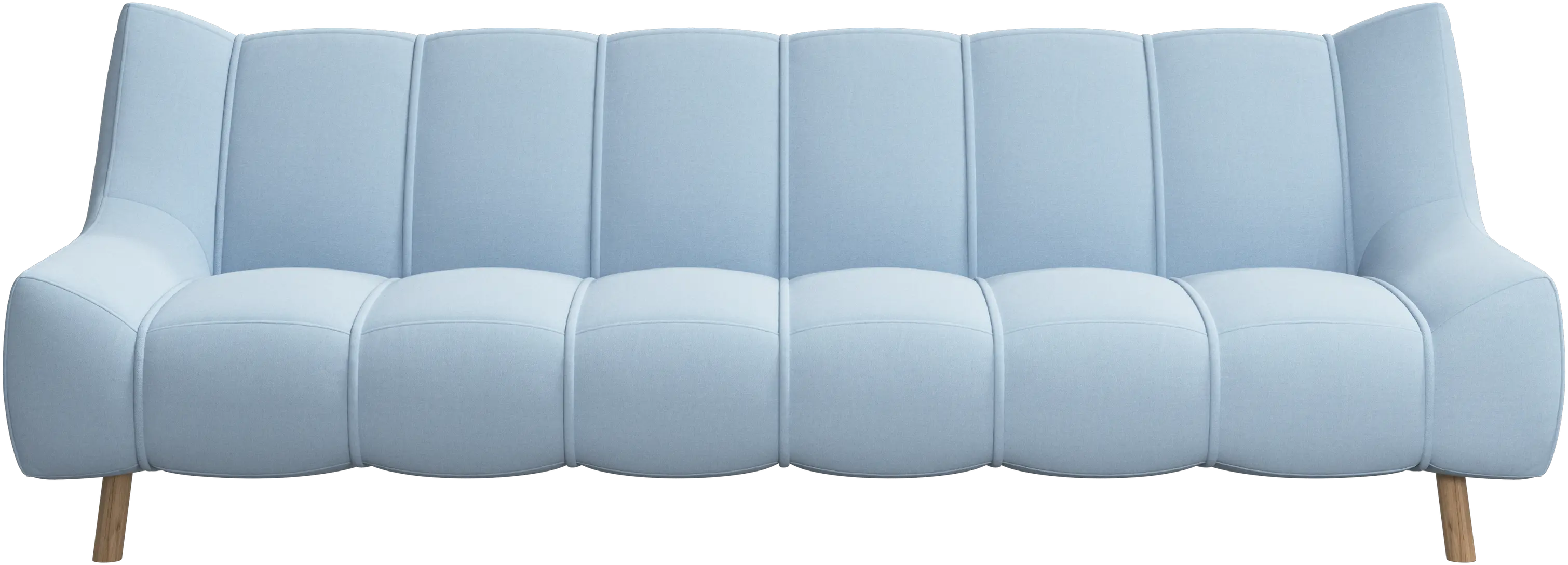 Nawabari 3 seater sofa, wooden leg