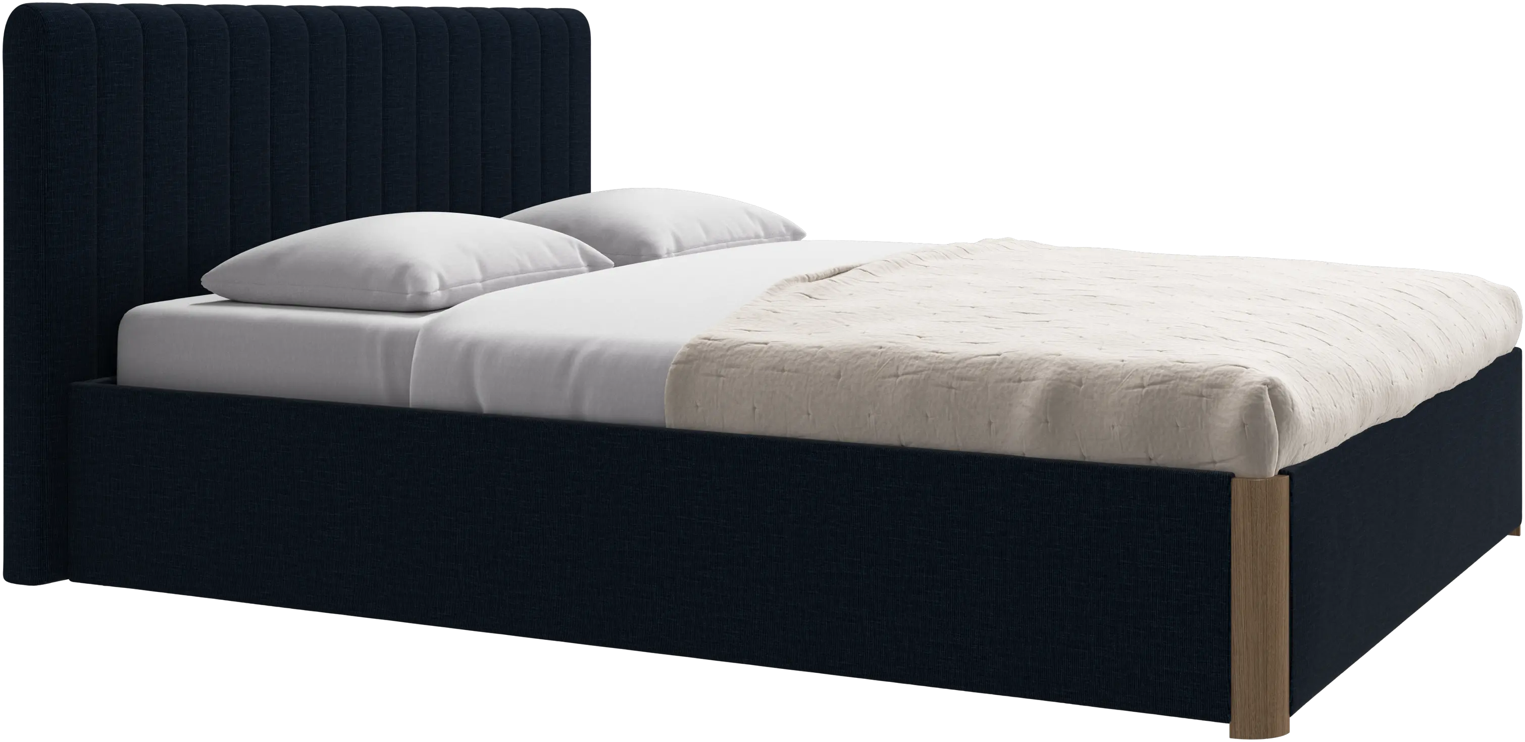 Element bed, bed-mounted headboard, with slats, excl. mattress