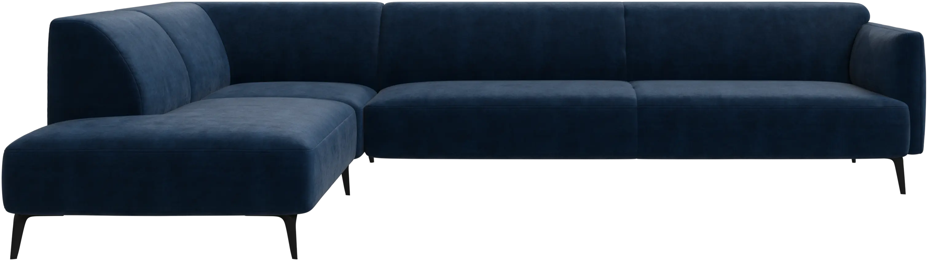 Modena corner sofa with lounging unit