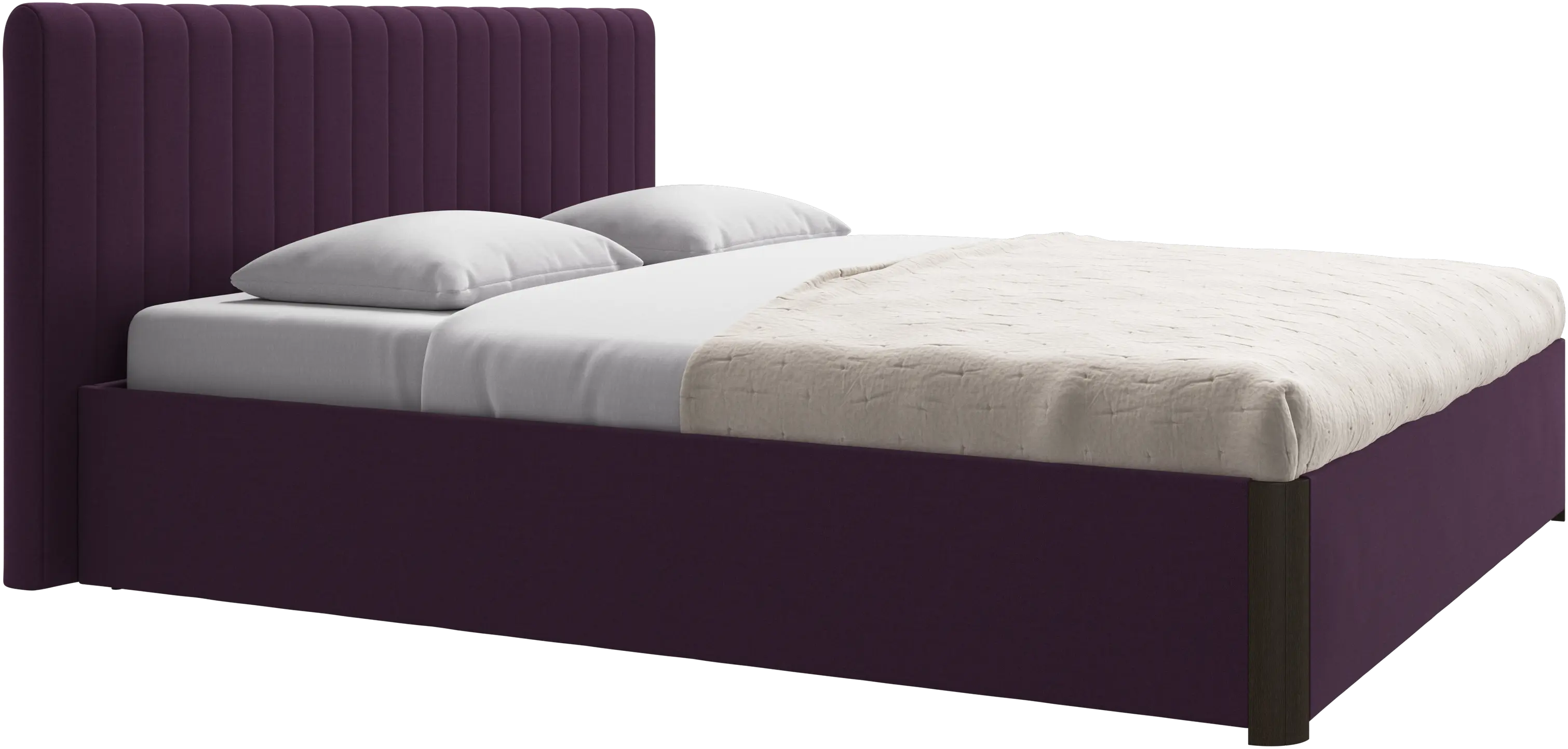 Element bed, bed-mounted headboard, with slats, excl. mattress
