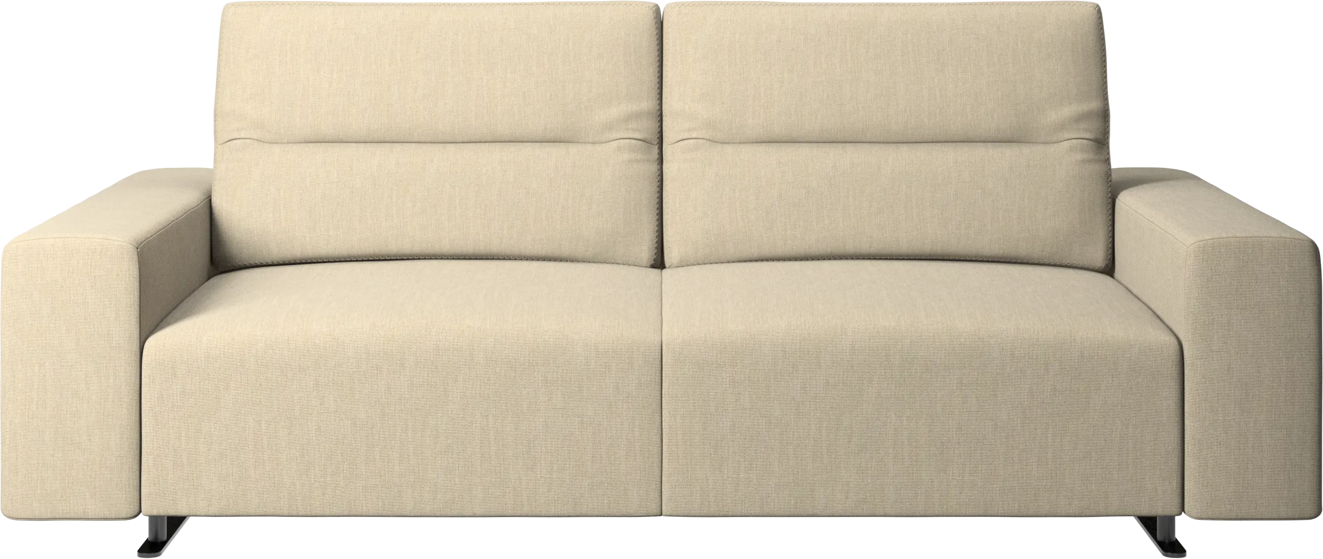 Hampton sofa with adjustable back and storage on the left side