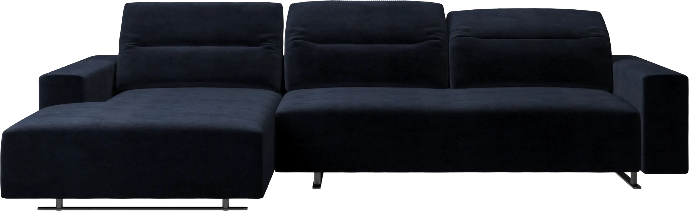 Hampton sofa with adjustable back and resting unit left side