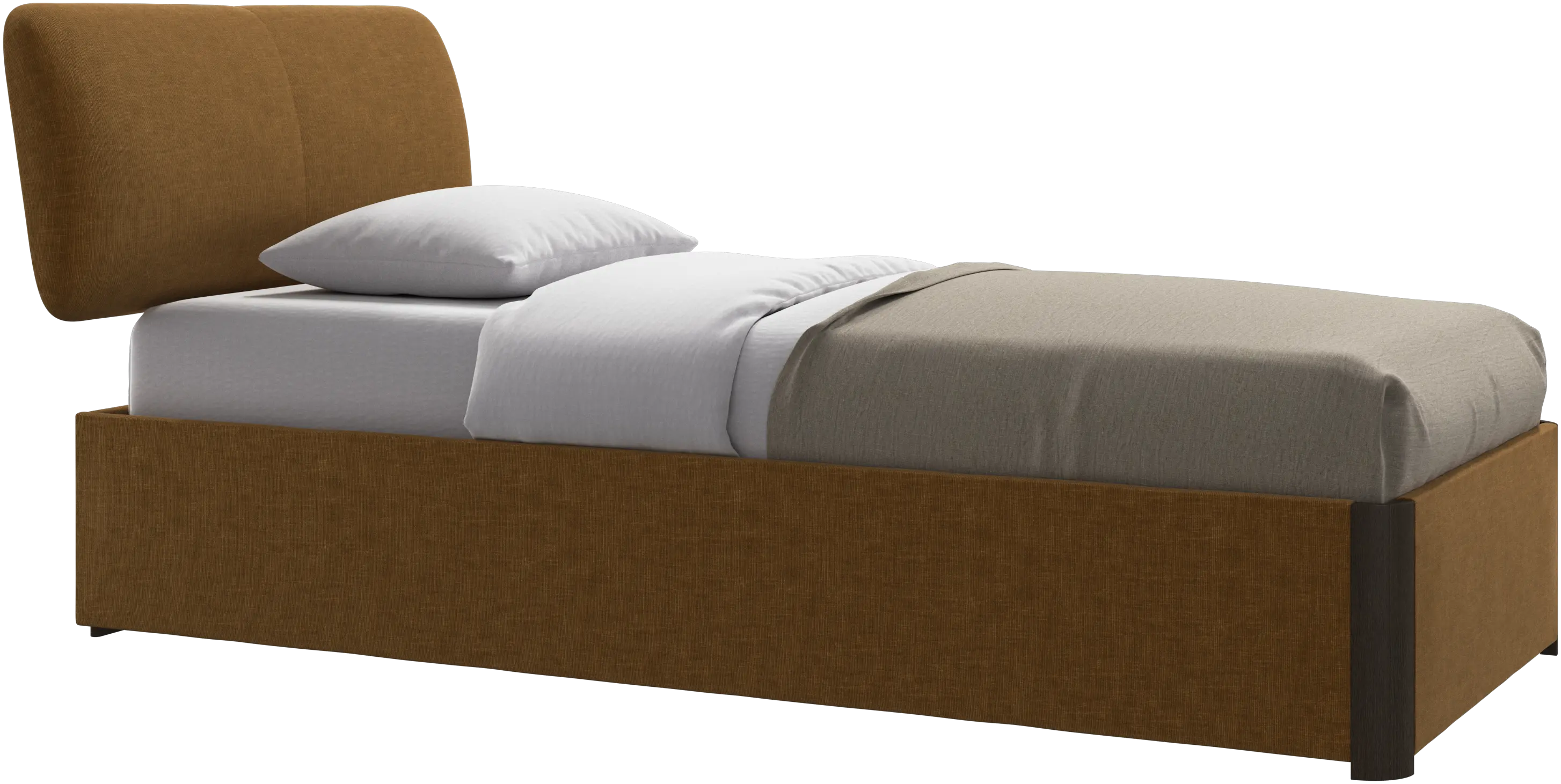 Element bed, bed-mounted headboard, with slats, excl. mattress