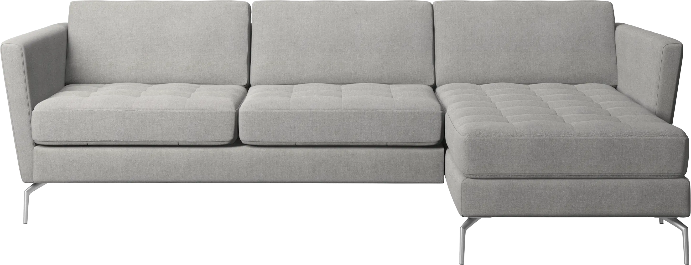 Osaka sofa with resting unit, tufted seat