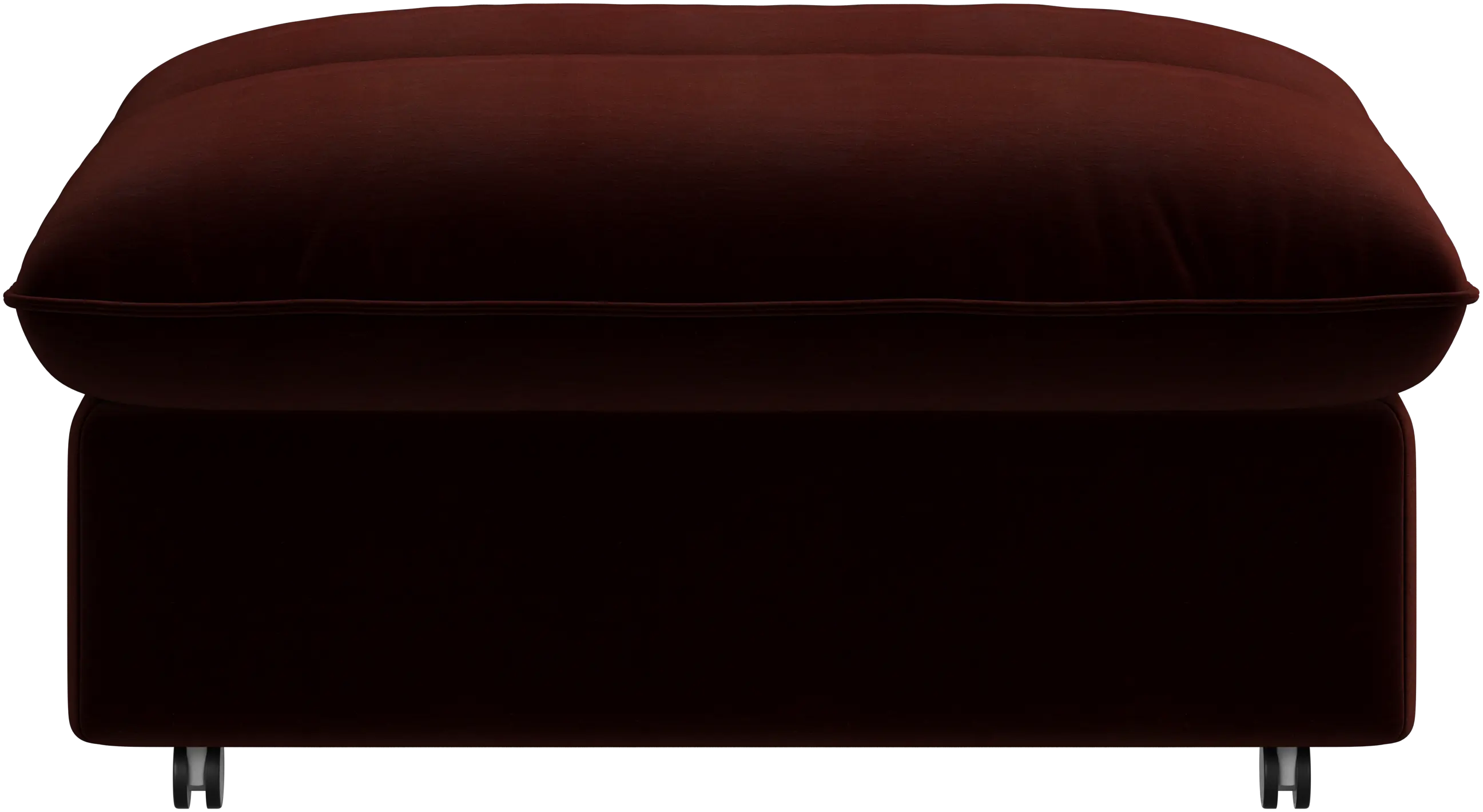 Southampton pouf on wheels with storage