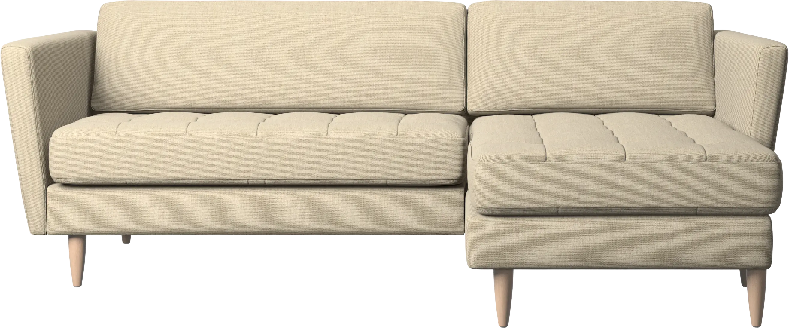 Osaka sofa with resting unit, tufted seat