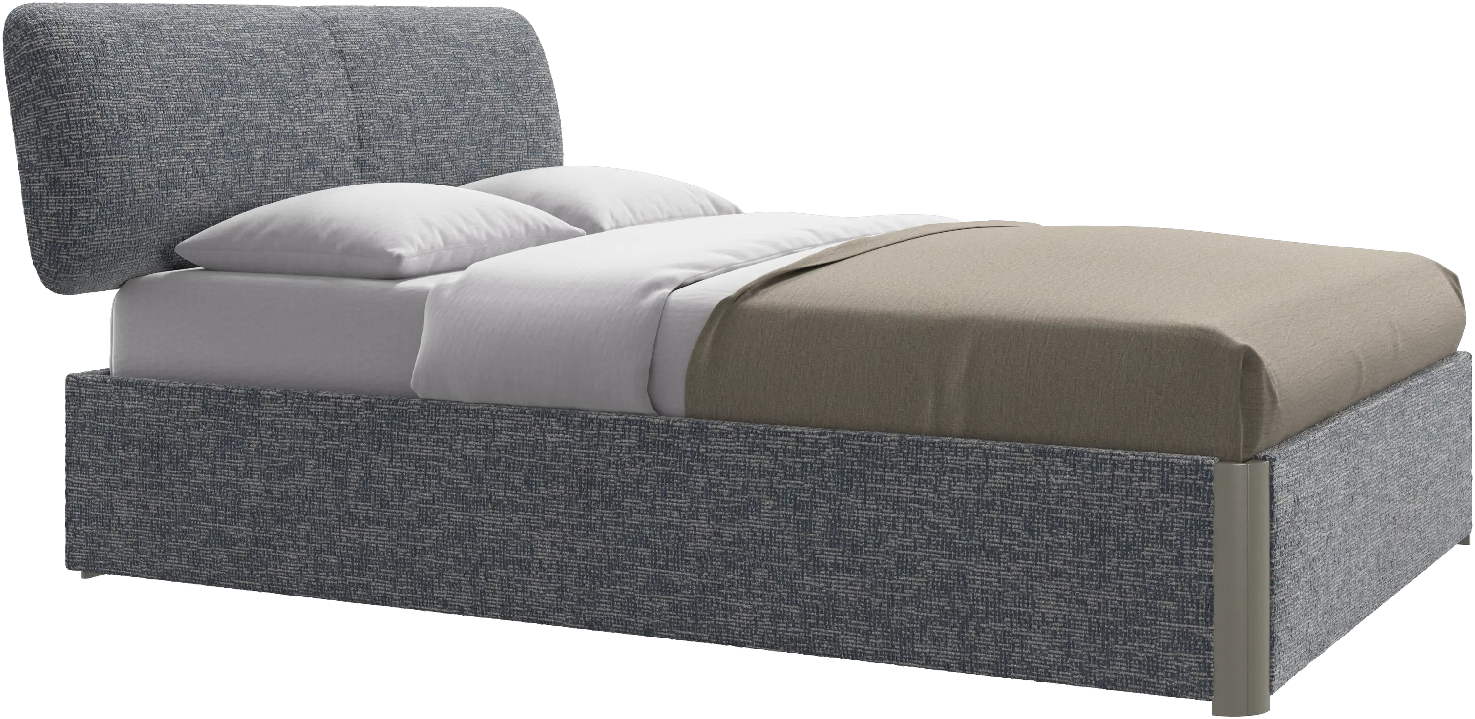 Element bed, bed-mounted headboard, with slats, excl. mattress