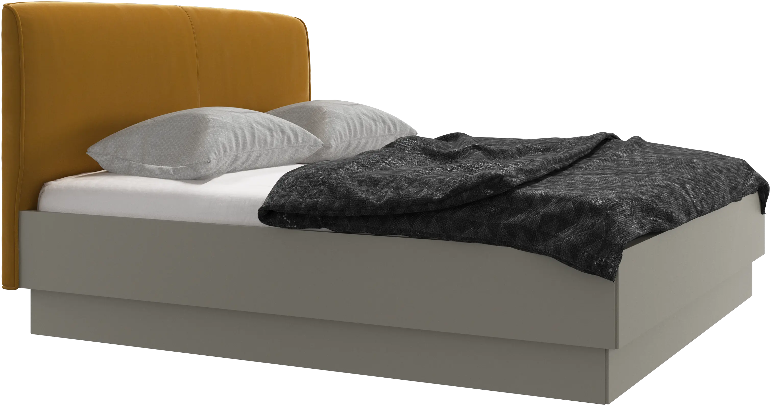 Houston, upholstered bed with storage