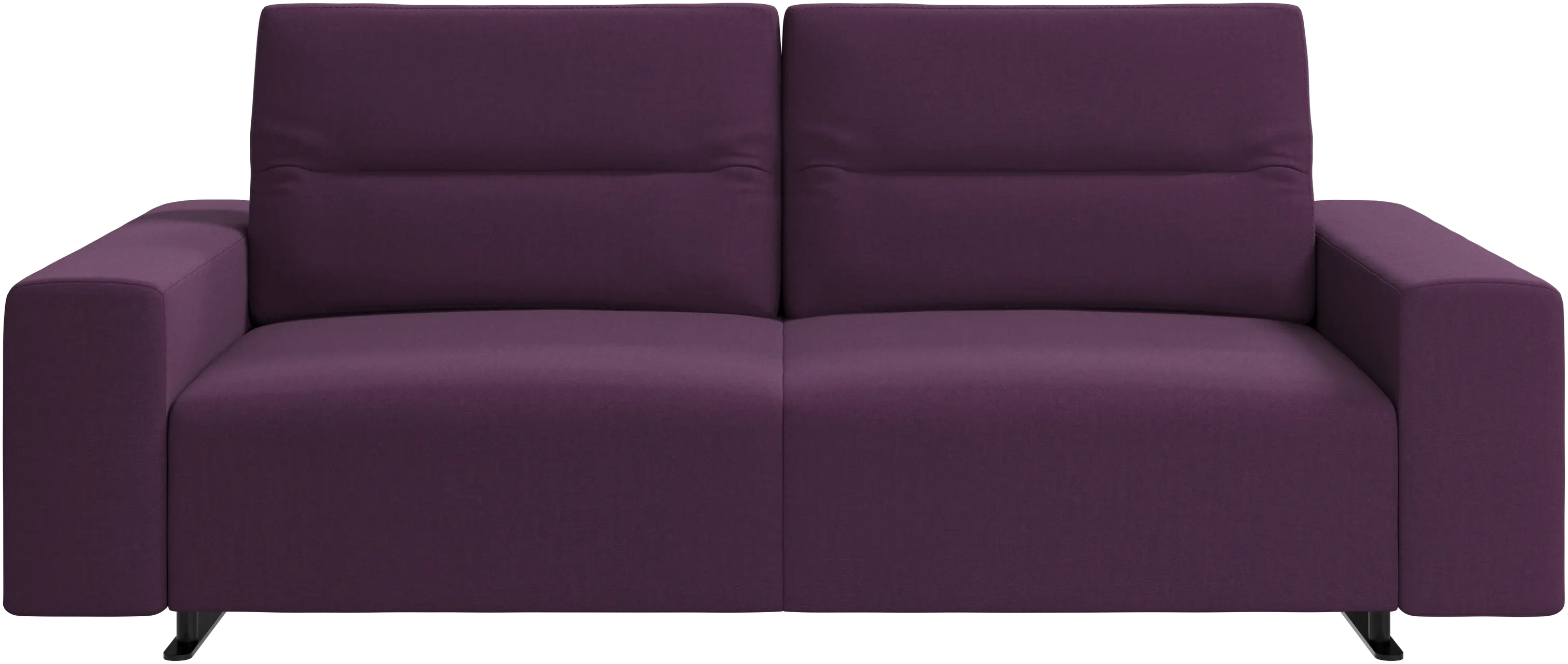 Hampton sofa with adjustable back and storage on the right side