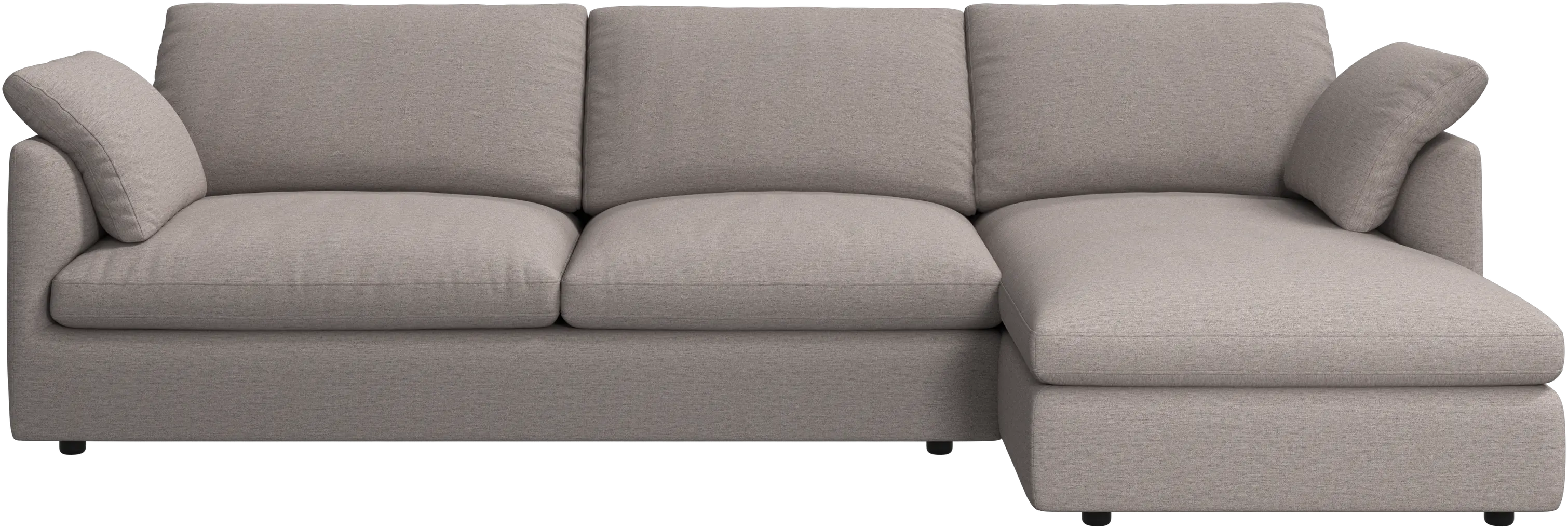 Milano sofa with chaise longue right