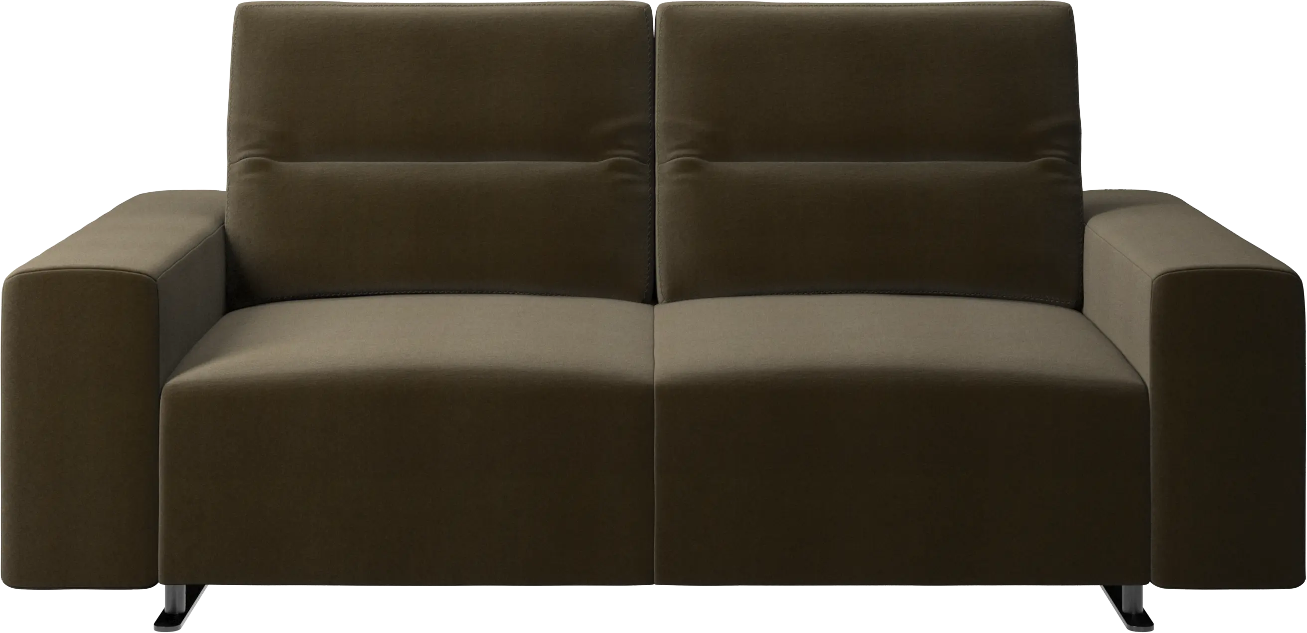 Hampton sofa with adjustable back and storage on the left side