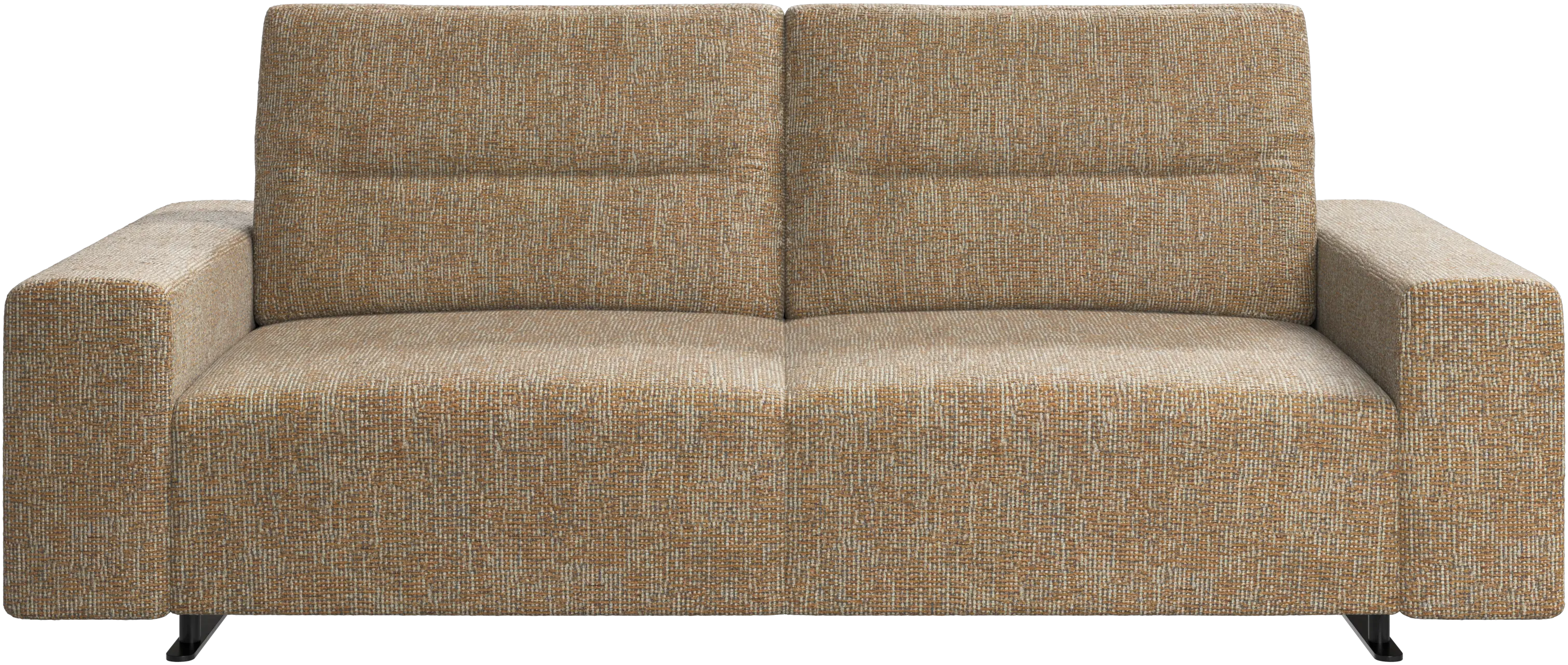 Hampton sofa with adjustable back and storage on the left side