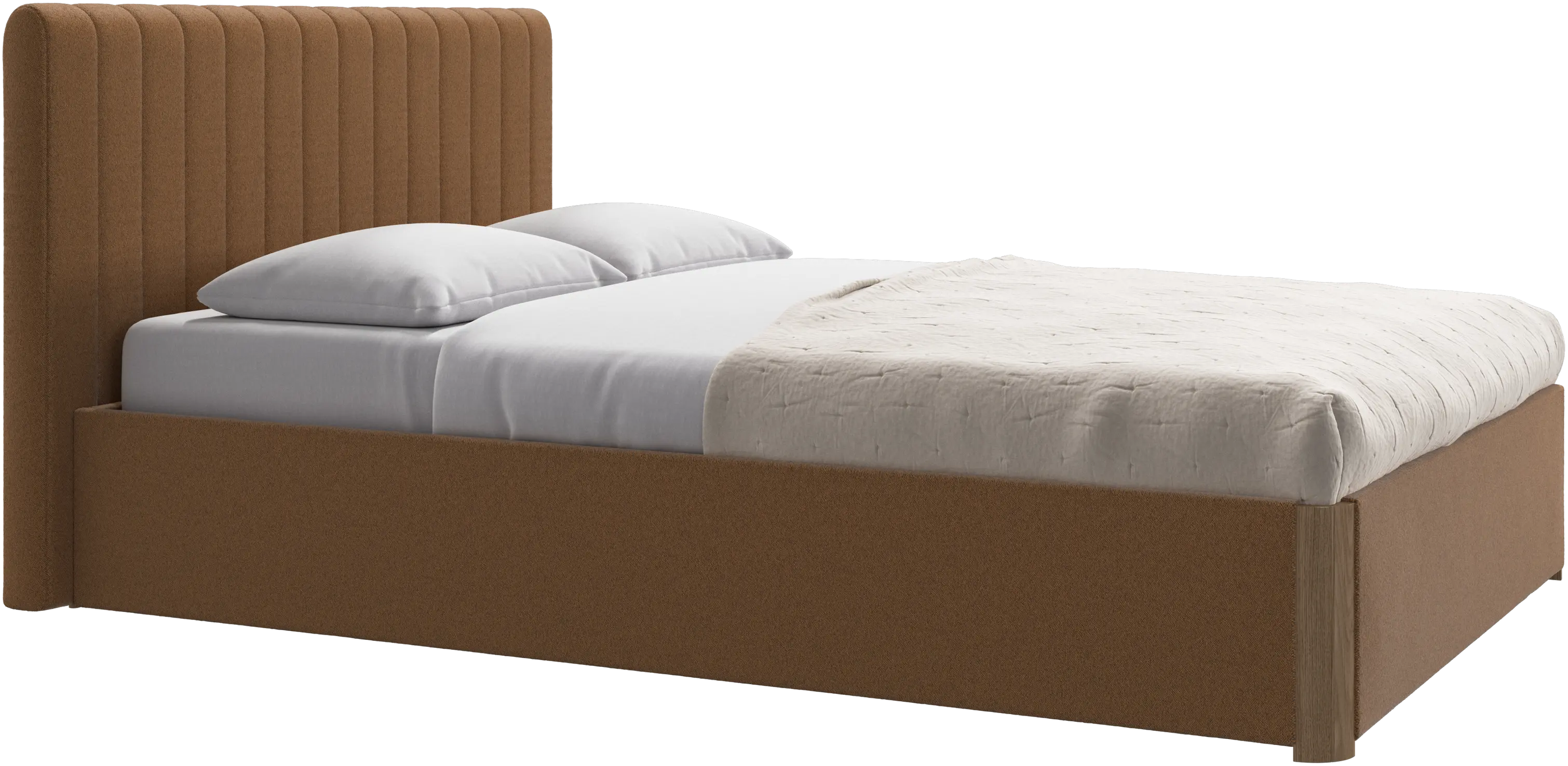 Element cama, cabecero montado en la cama, con láminas, excl. colchón