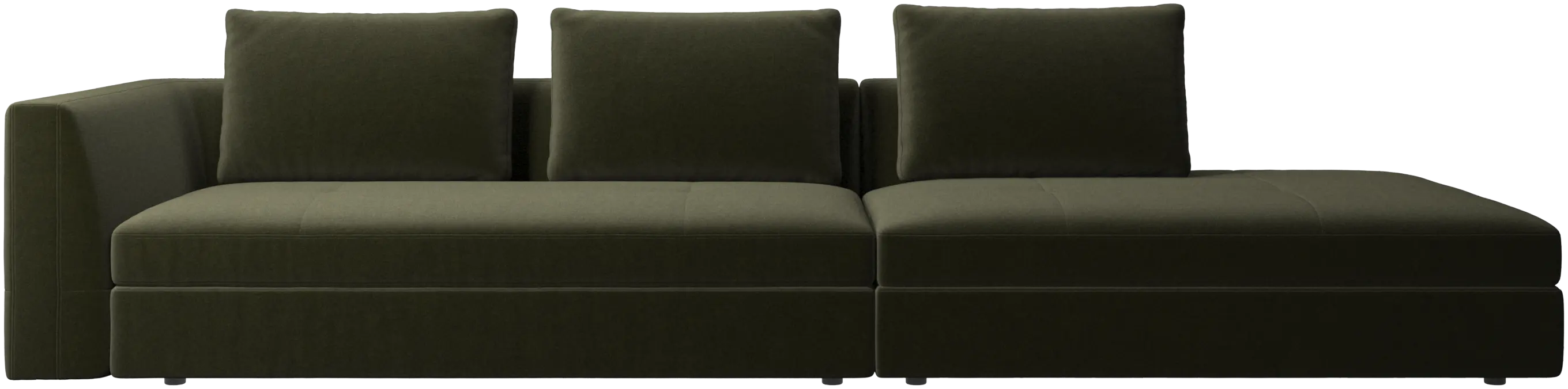 Bergamo sofa with lounging unit