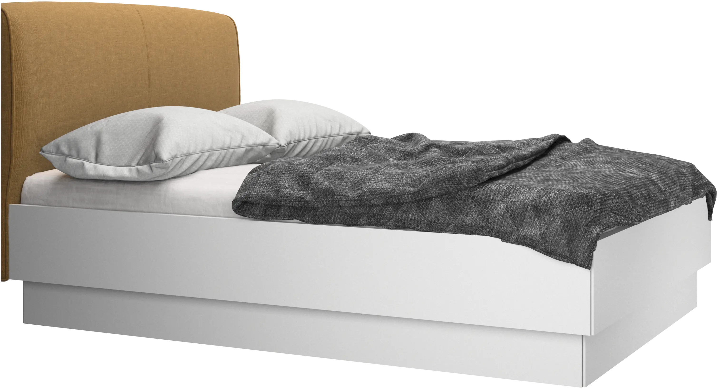 Houston, upholstered bed with storage