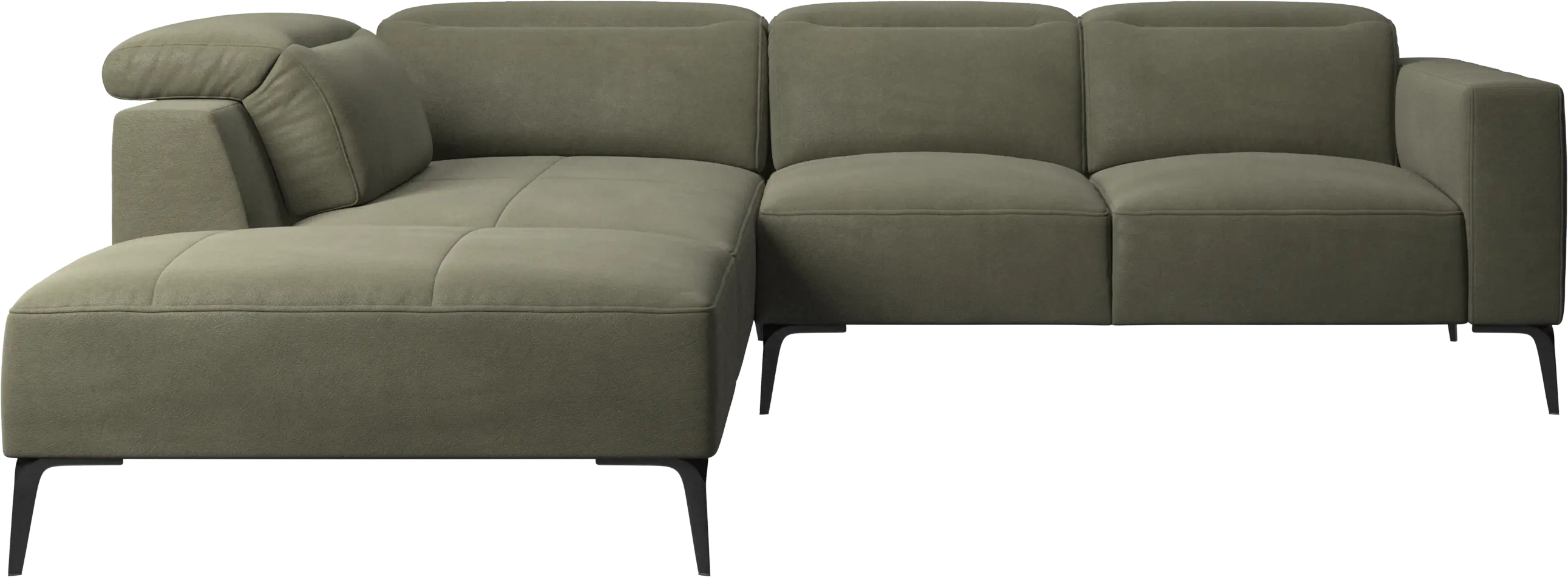 Zürich corner sofa with lounging unit